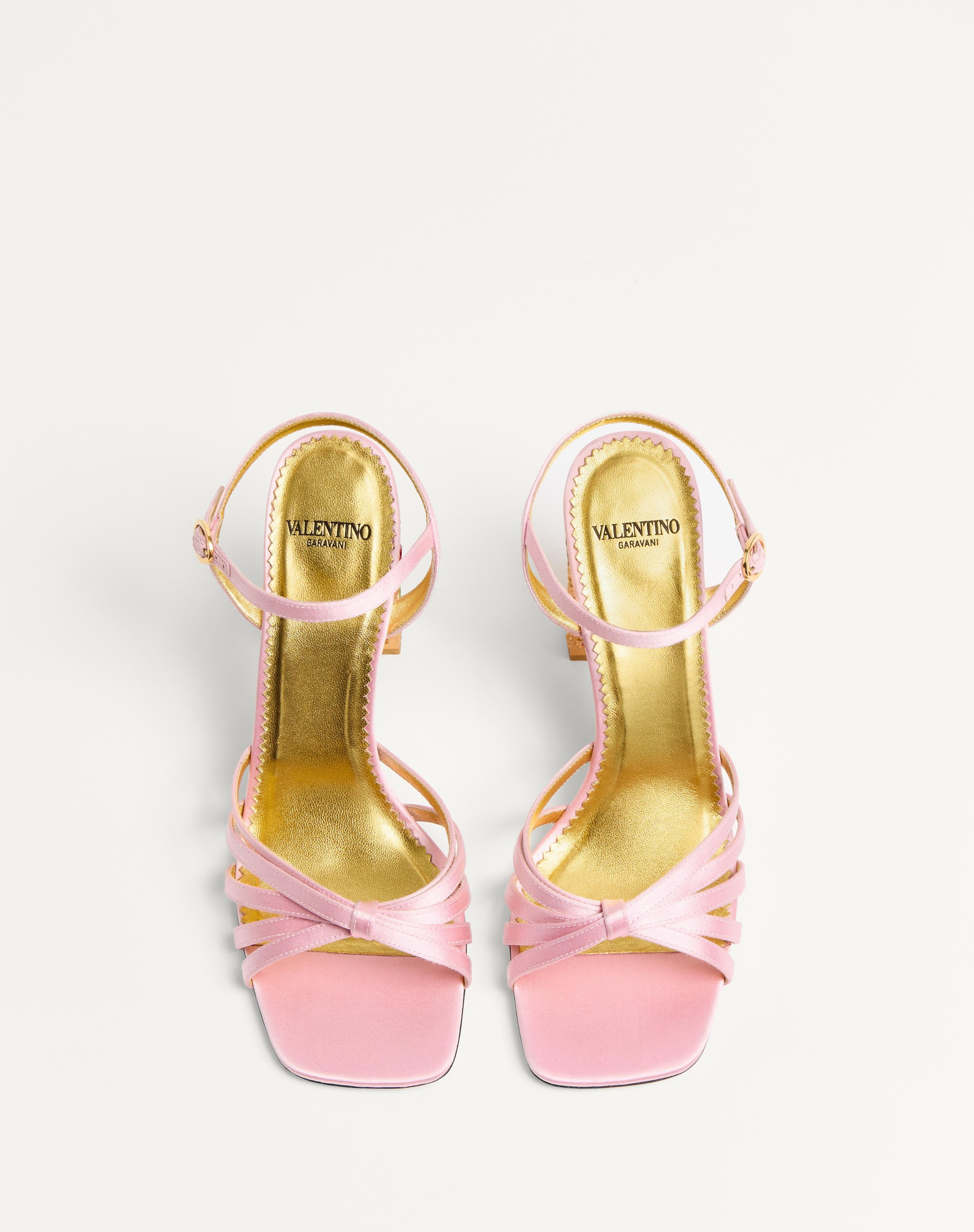 PRESHOES SATIN SANDAL WITH CRYSTALS 90MM - 4