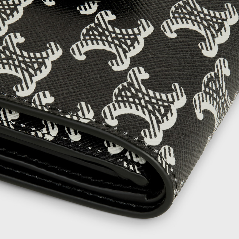 Fine Strap Wallet in Triomphe canvas two-tone and calfskin 5