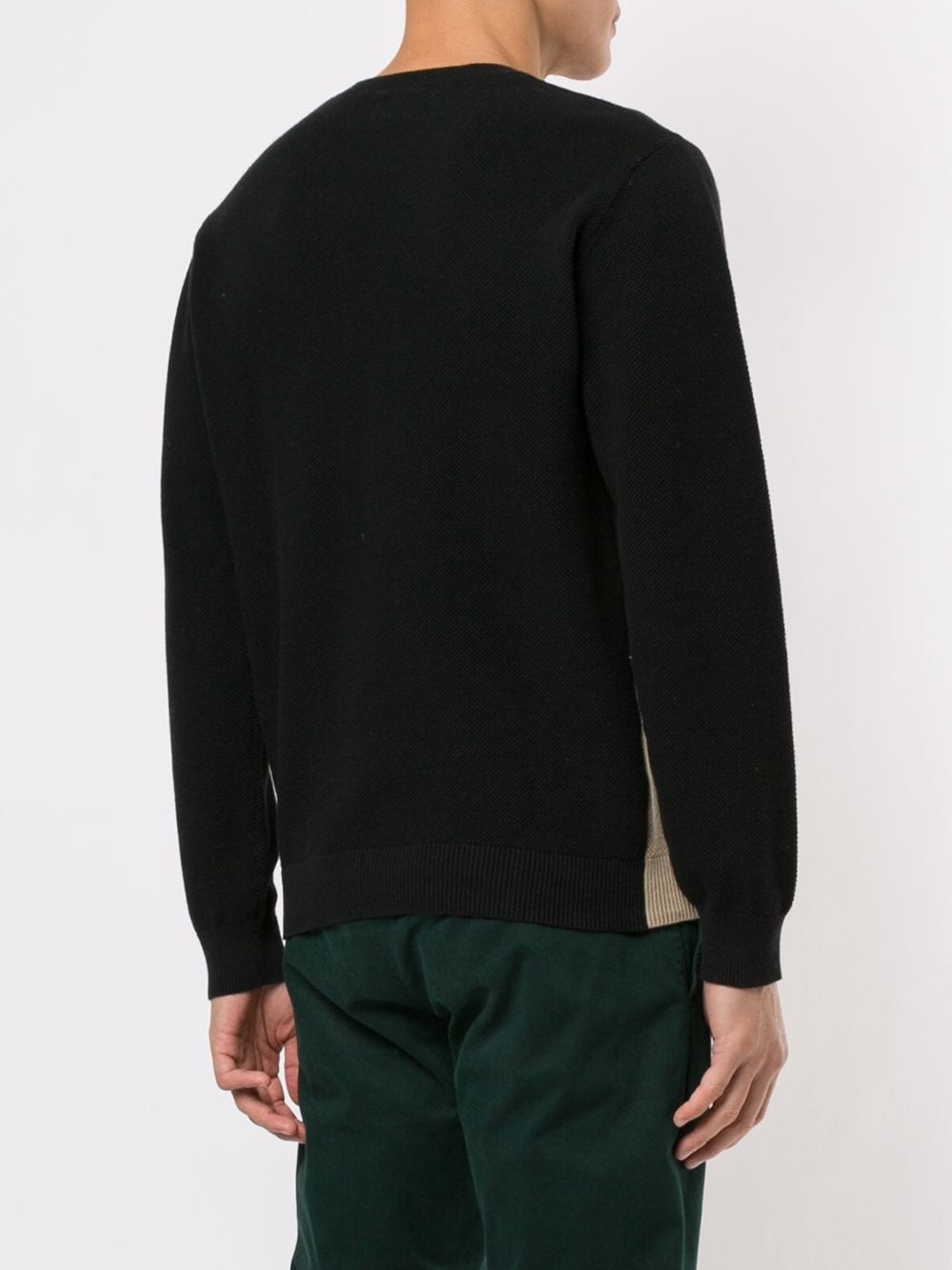 colour block pique jumper - 4