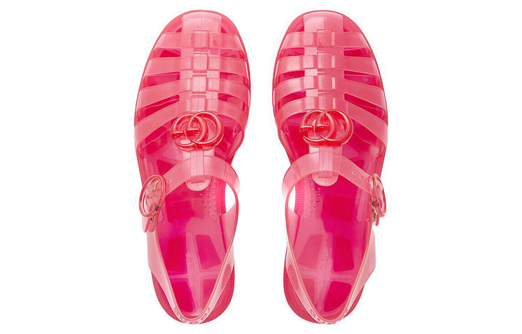 (WMNS) Gucci GG Fisherman Sandal 'Deep Coral' 676970-JFM00-6656 - 3