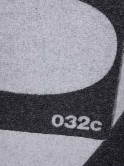 032c logo-knit wool-blend scarf outlook