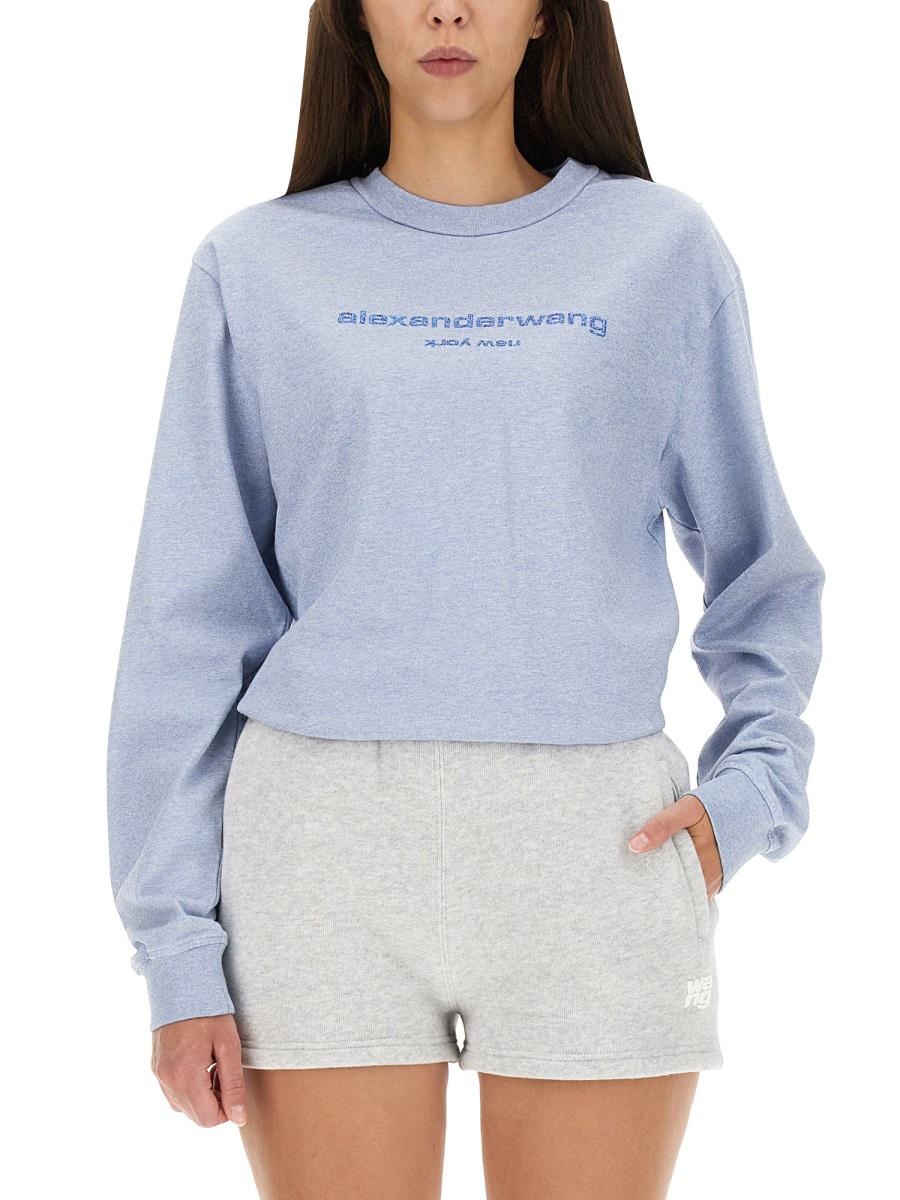 ALEXANDER WANG SWEATSHIRT WITH LOGO - 4