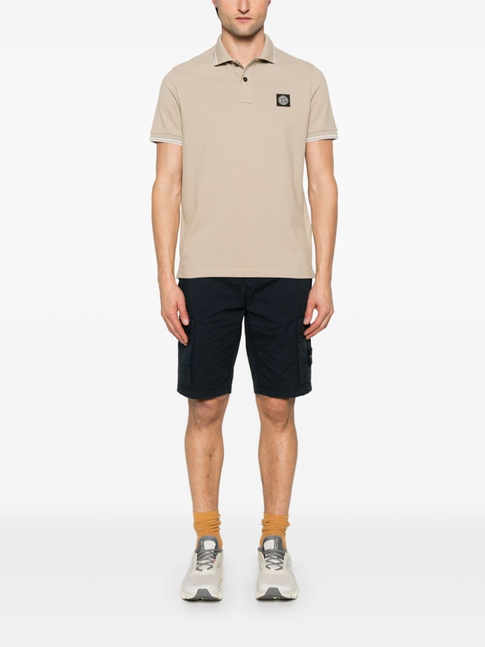 Compass-motif polo shirt - 2