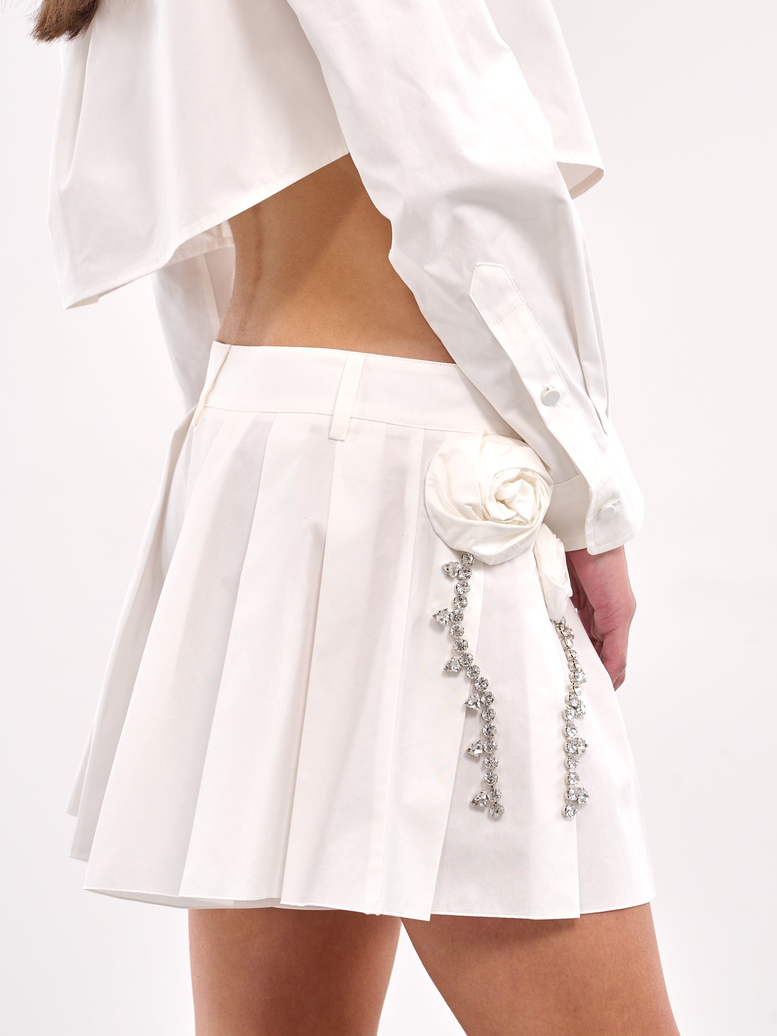 Crystal Rosette Poplin Skort - 5