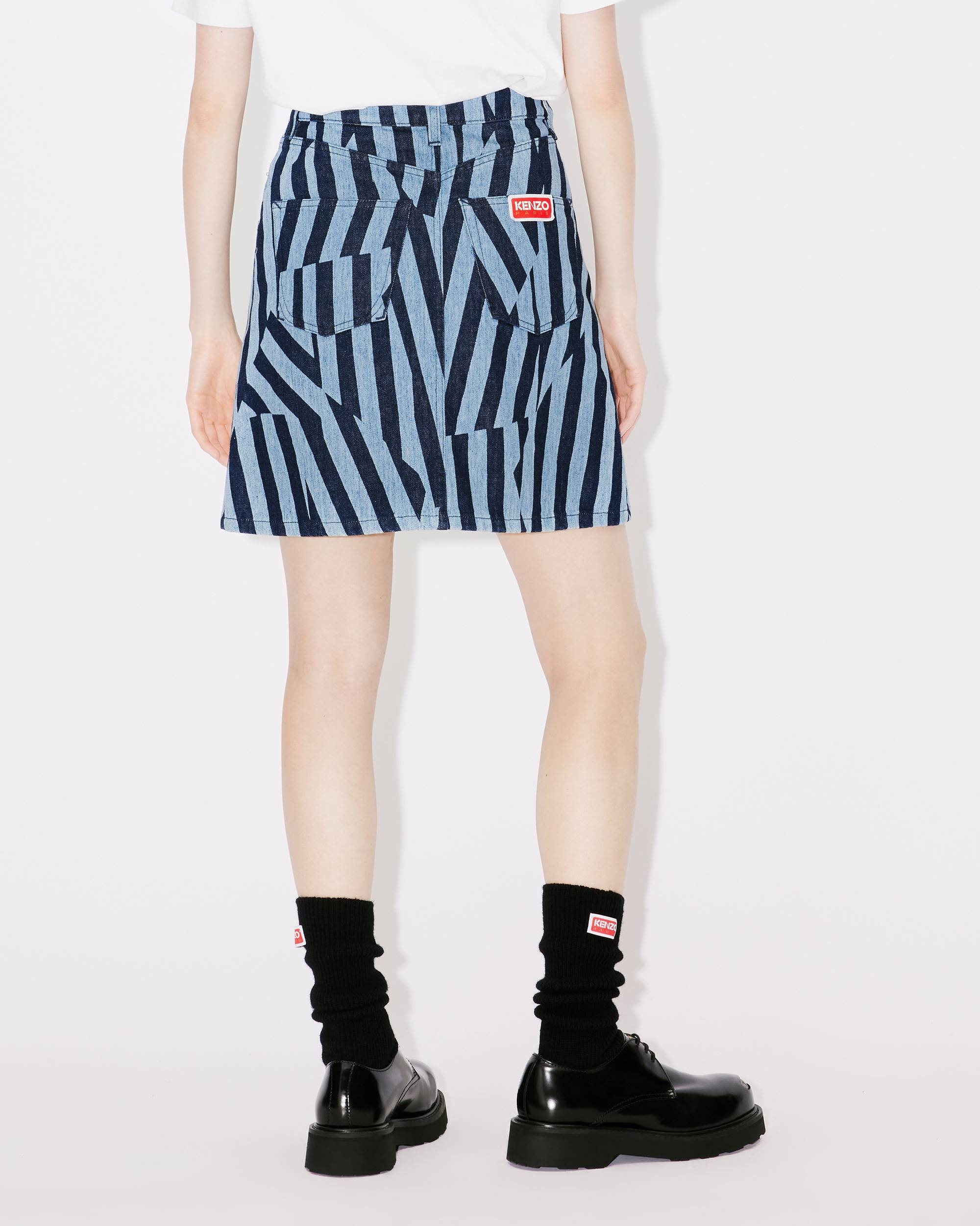 KENZO Dazzle Stripe denim skirt - 5