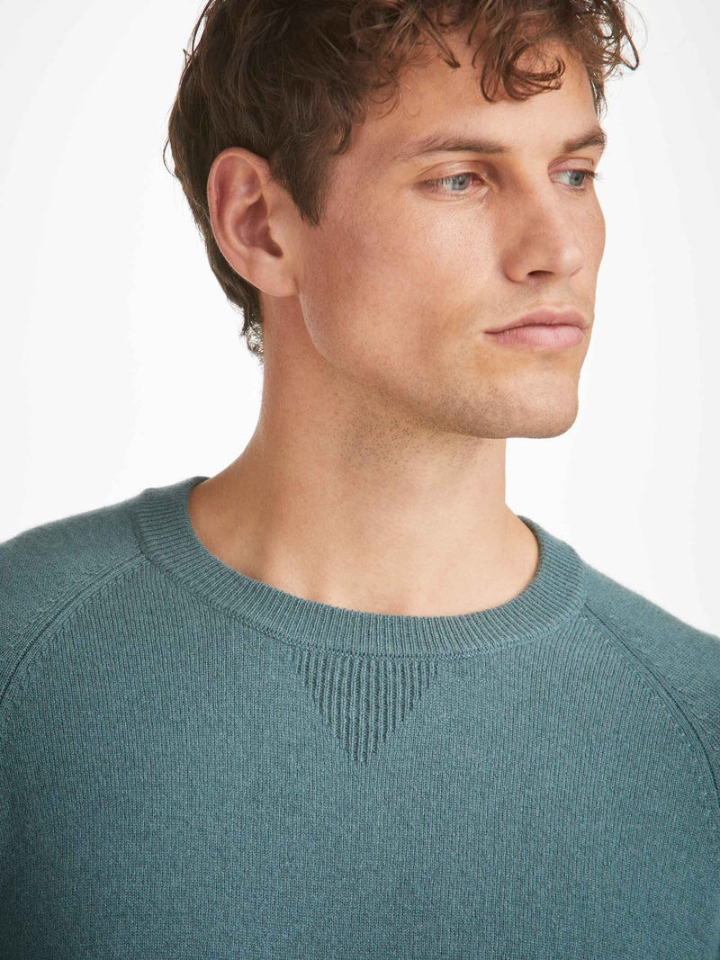 Men's Sweater Finley Cashmere Teal 5
