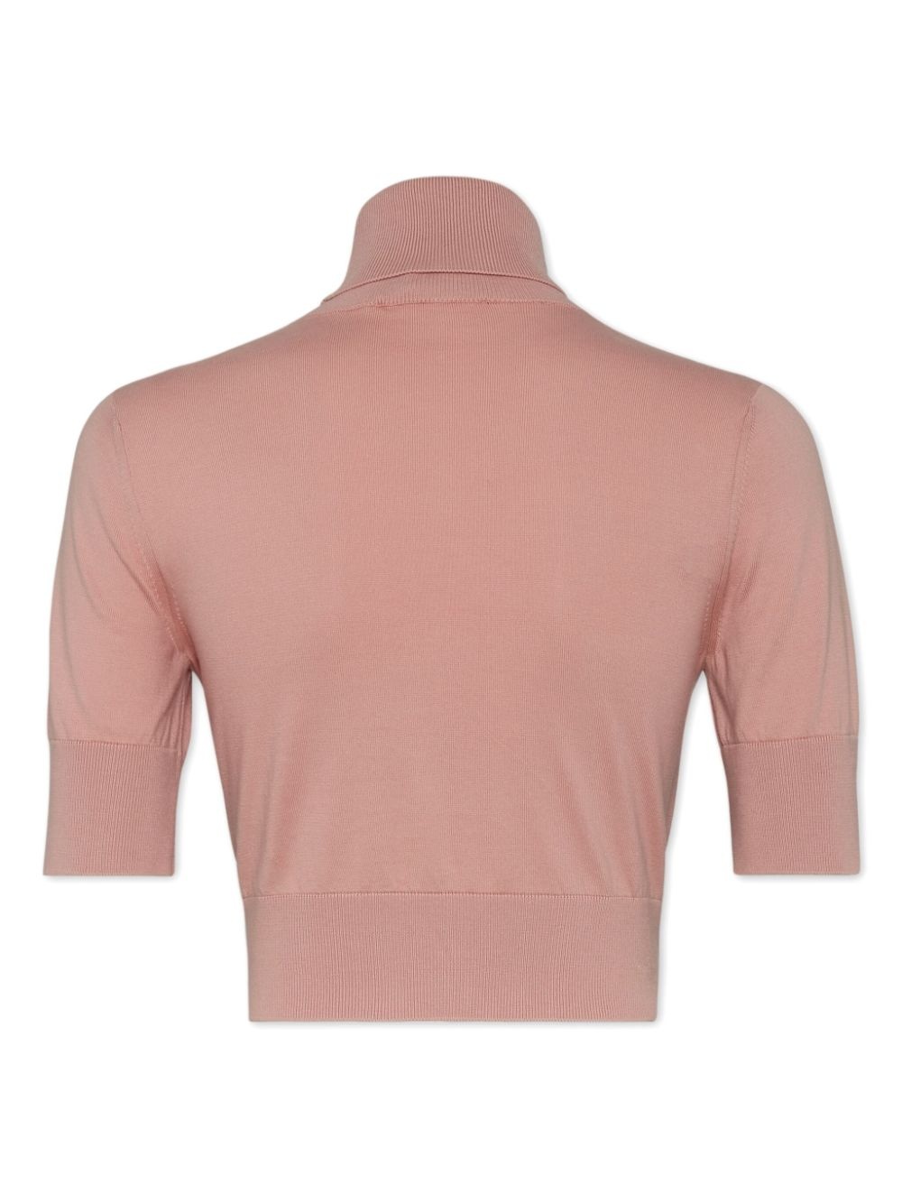 D2 roll-neck crop top - 2