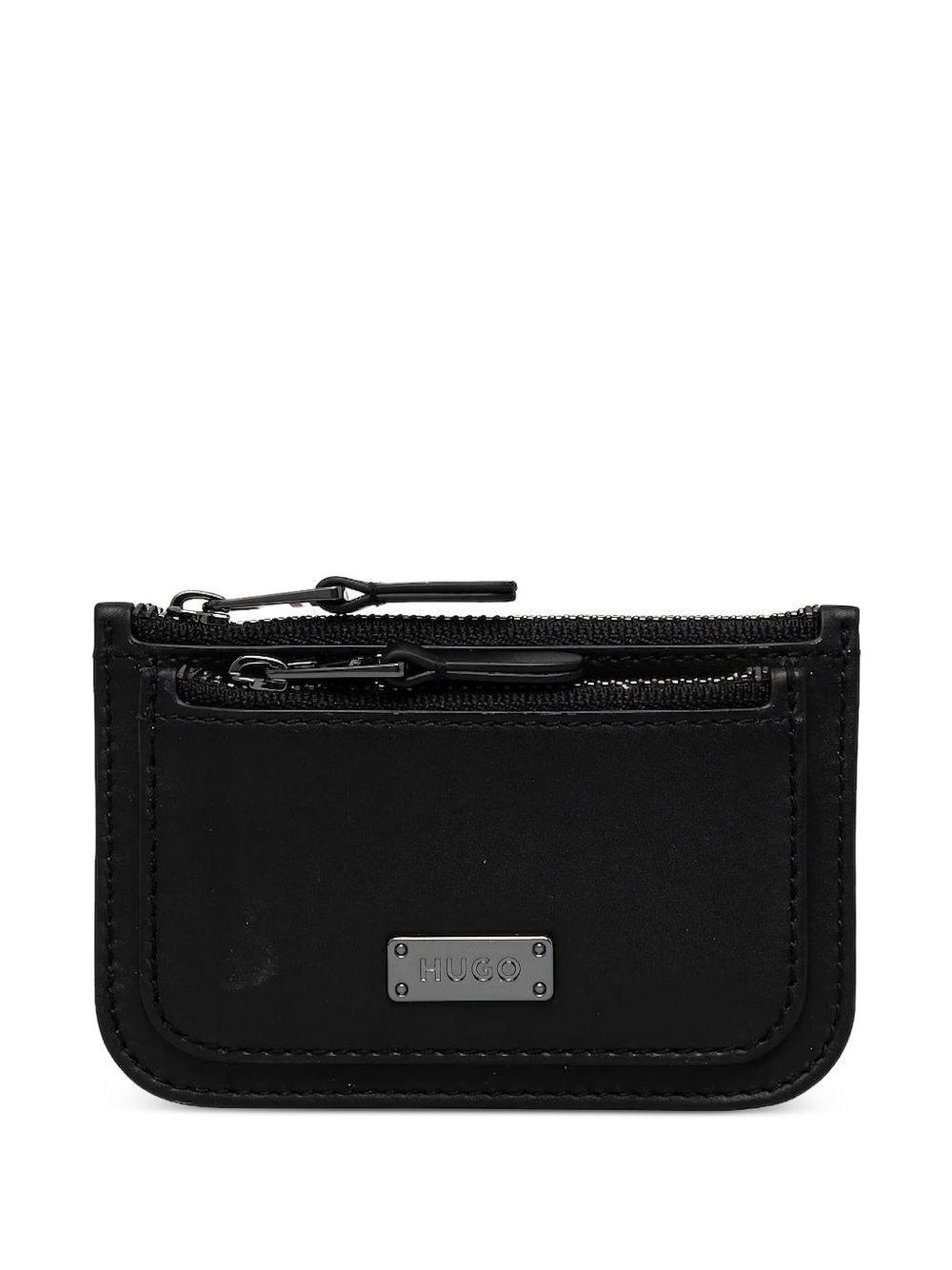 zip-fastening leather wallet - 1