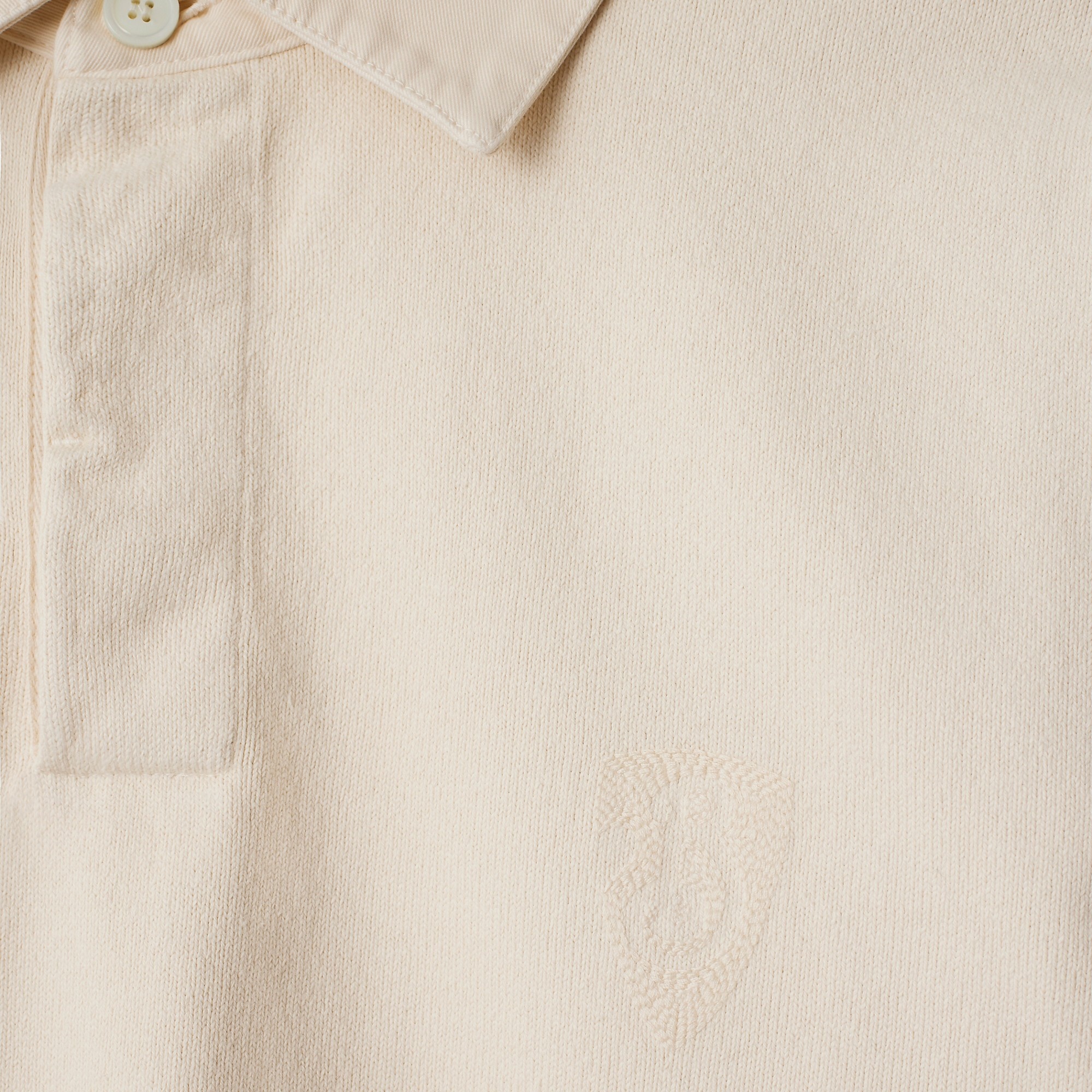 Long-sleeve Cotton Polo Shirt - 5