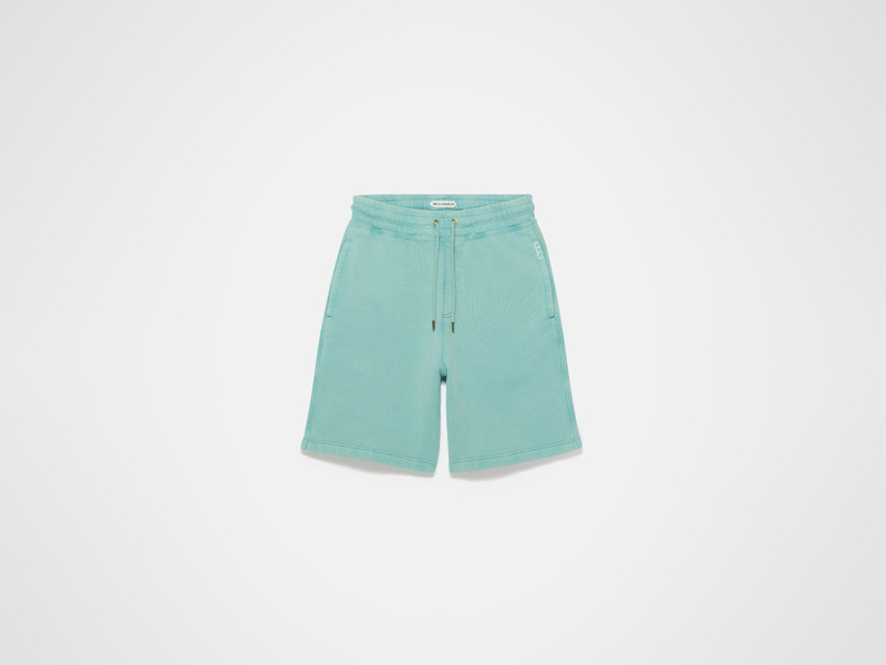 MENS DRAWSTRING SHORTS IN WASHED TEAL 1