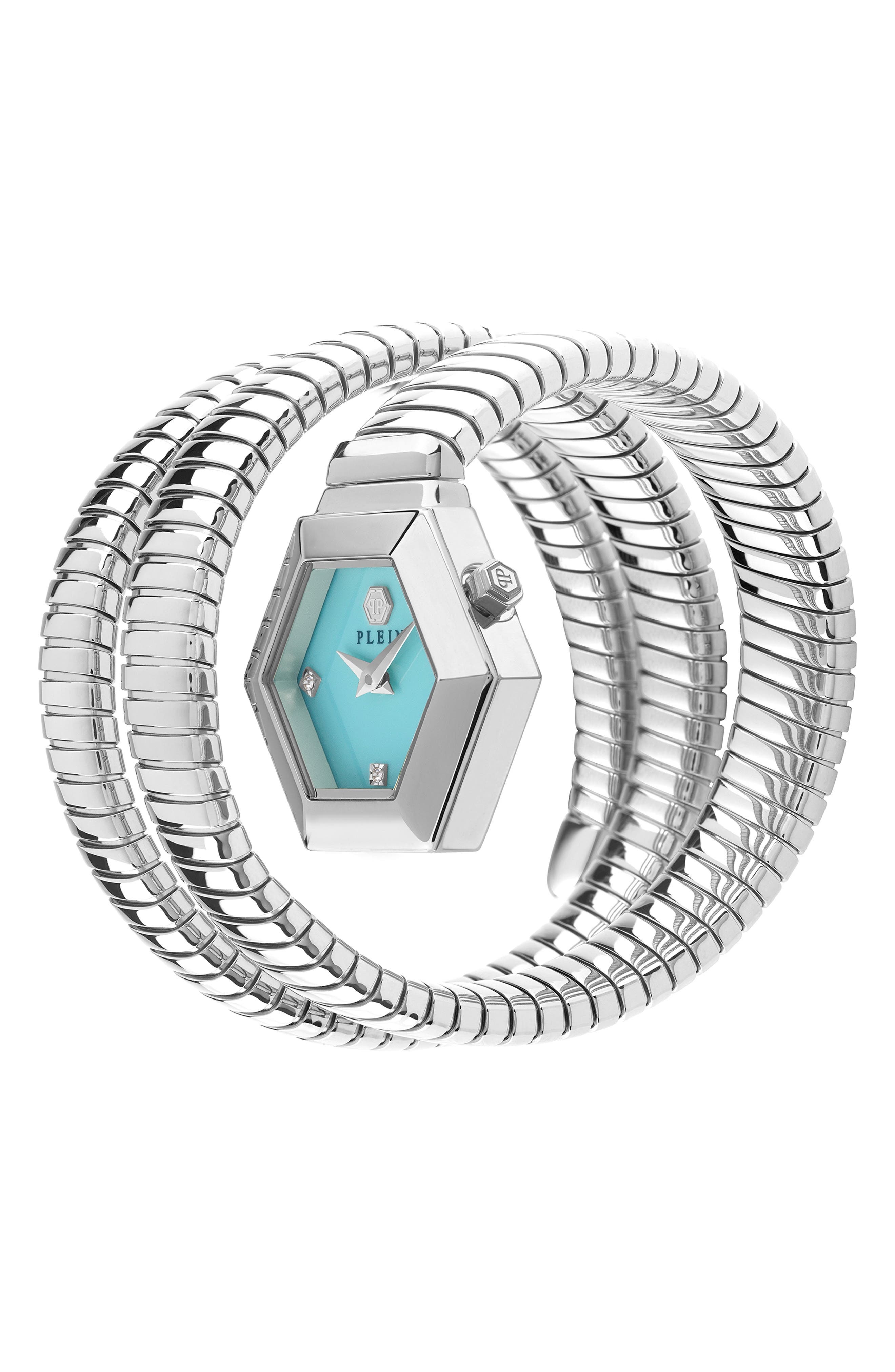 PHILIPP PLEIN $nake Hexagon Crystal Bracelet Watch, 28mm in Stainless Steel at Nordstrom - 5