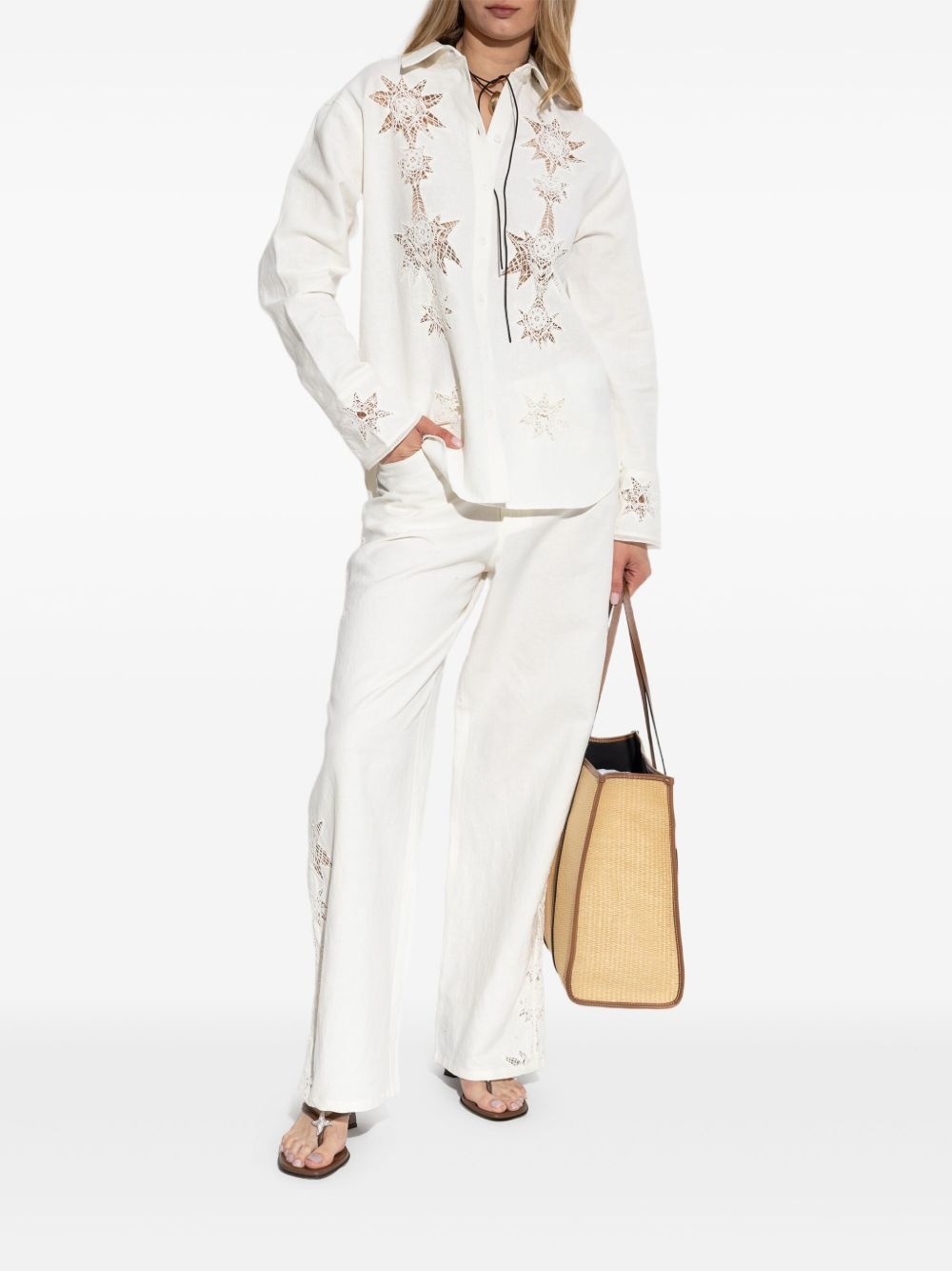 embroidered trousers - 2