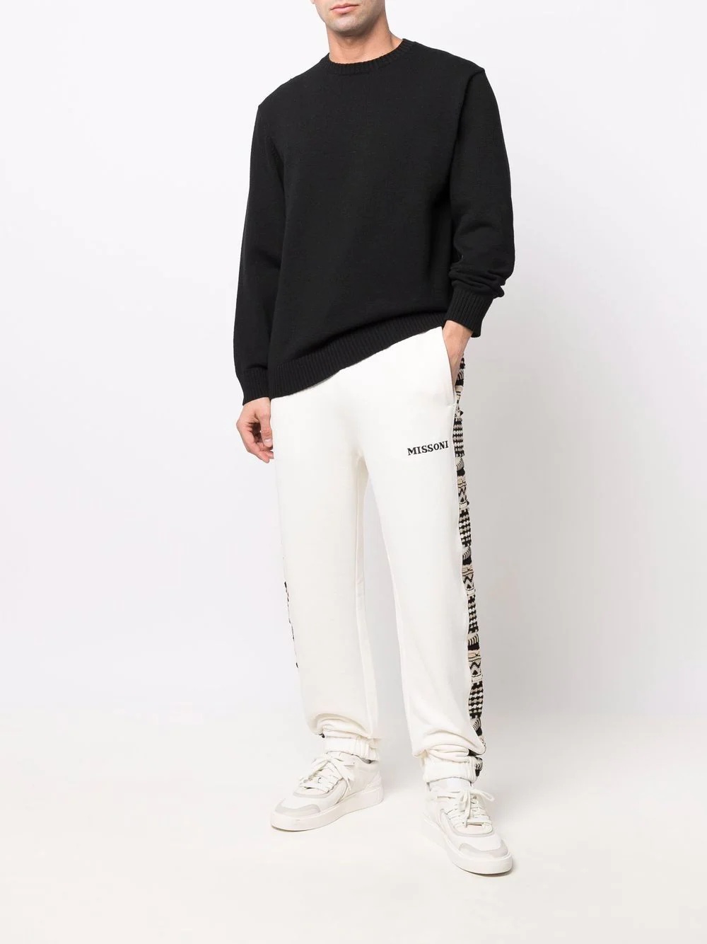 side-panel track pants - 2