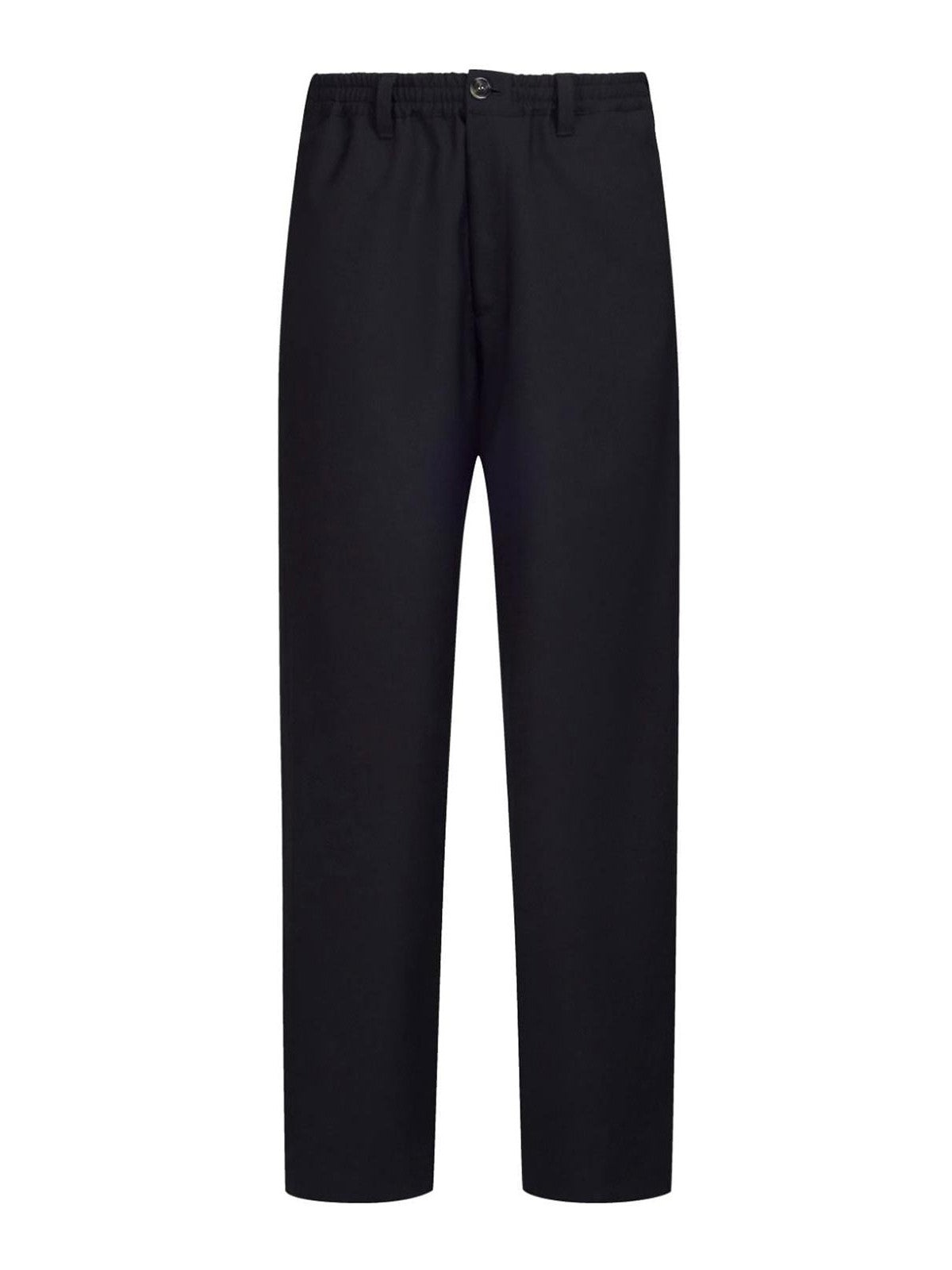 TROUSERS IN COOL WOOL (BLACK) - 1