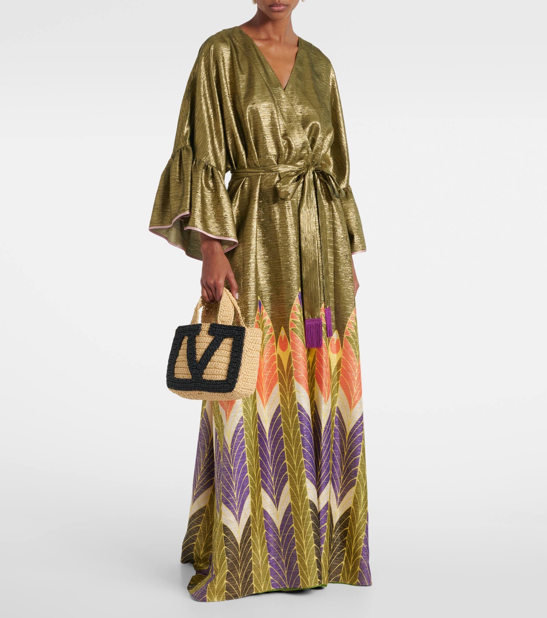 Printed silk-blend gown - 2