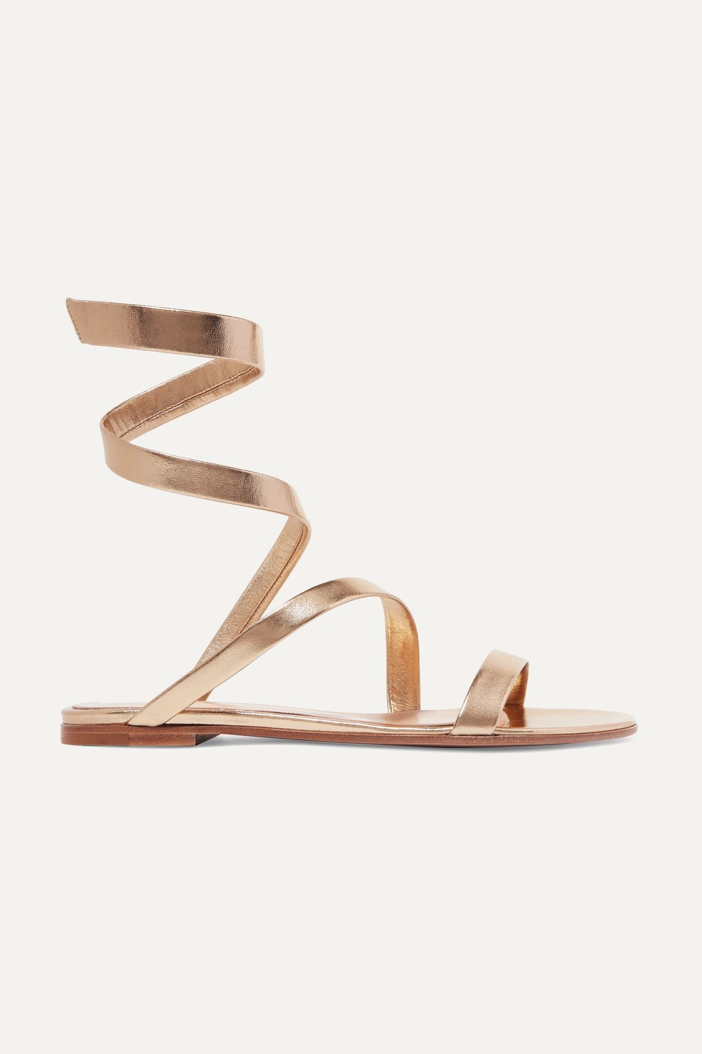 Opera metallic leather sandals - 1