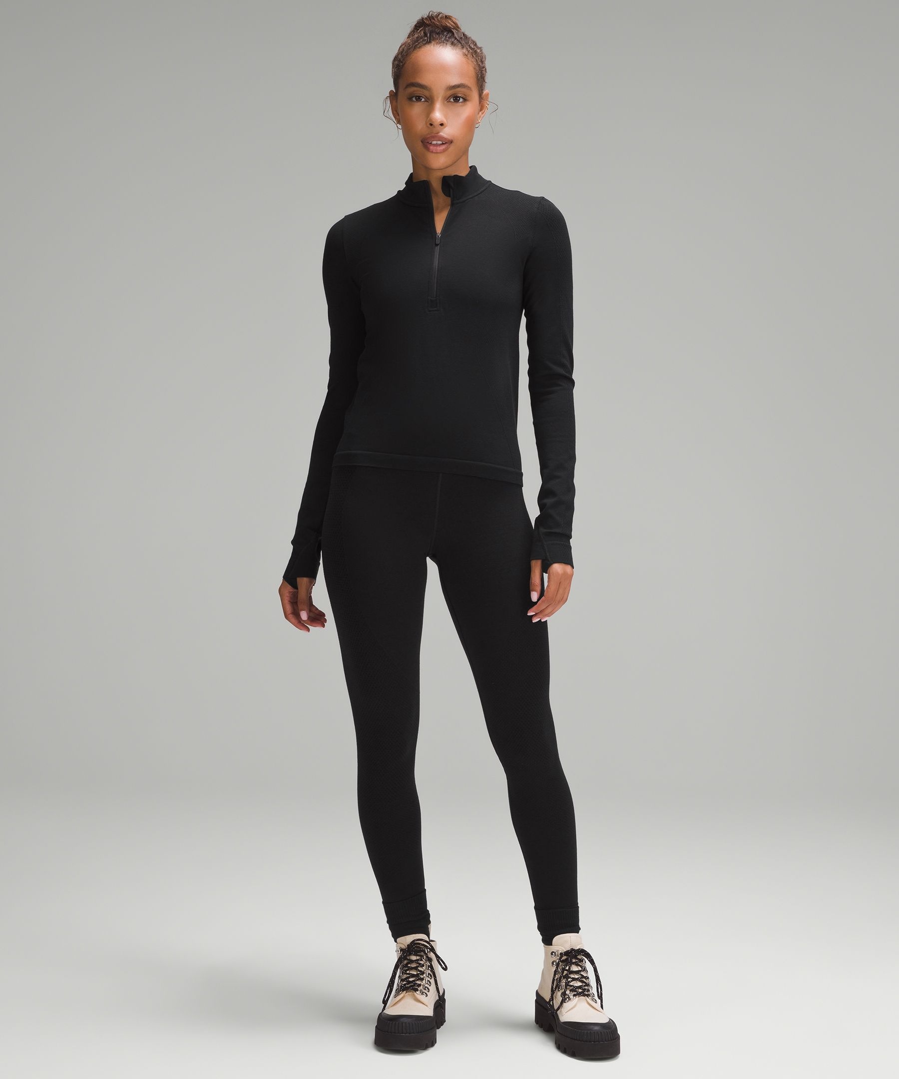 Merino Wool-Blend Base Layer Tight 28" - 2