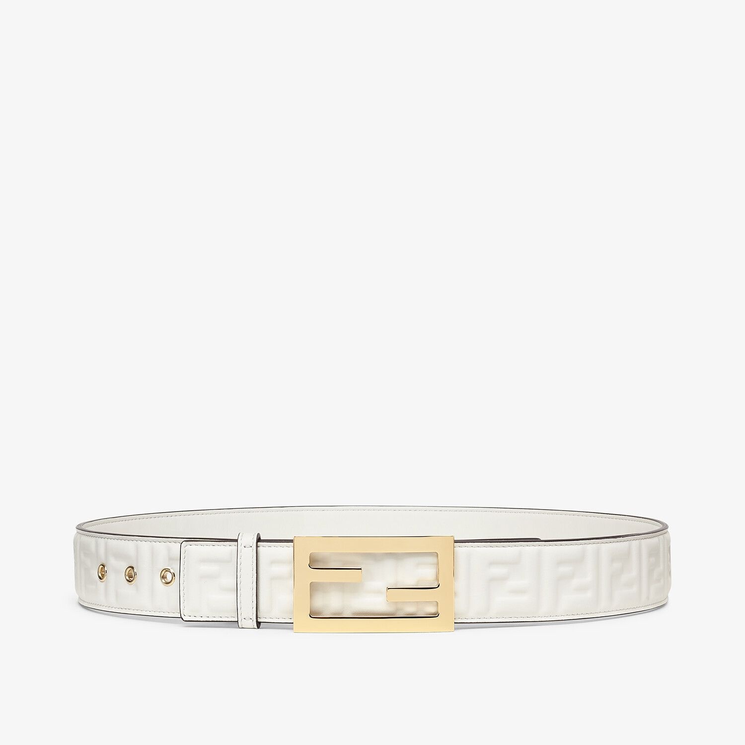 White leather belt - 1