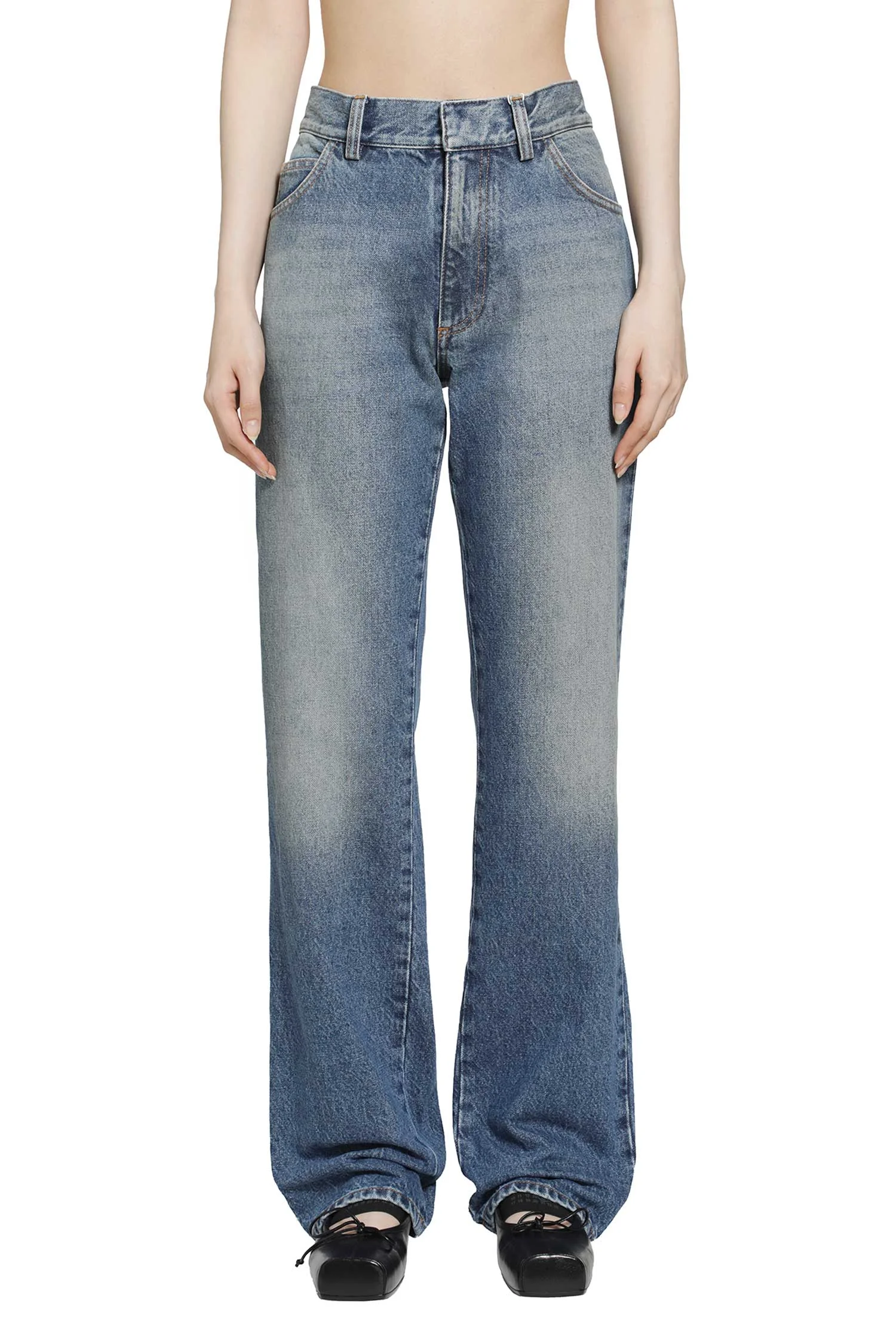 Straight Leg Jeans - 1
