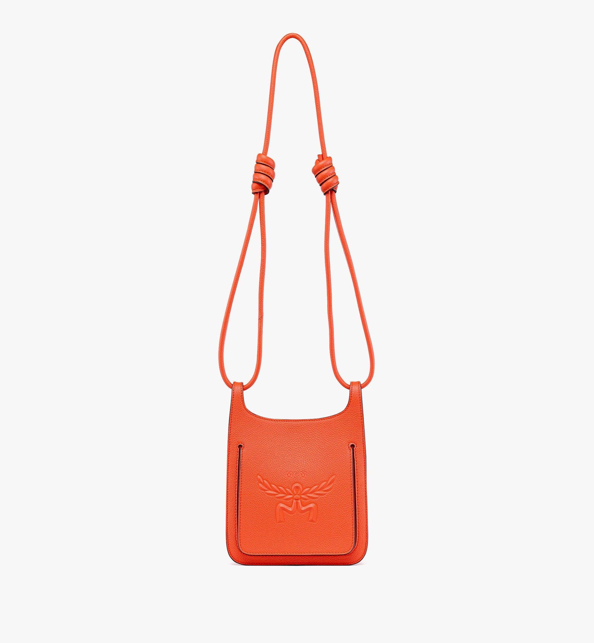 Himmel Hobo in Embossed Logo Leather - 1