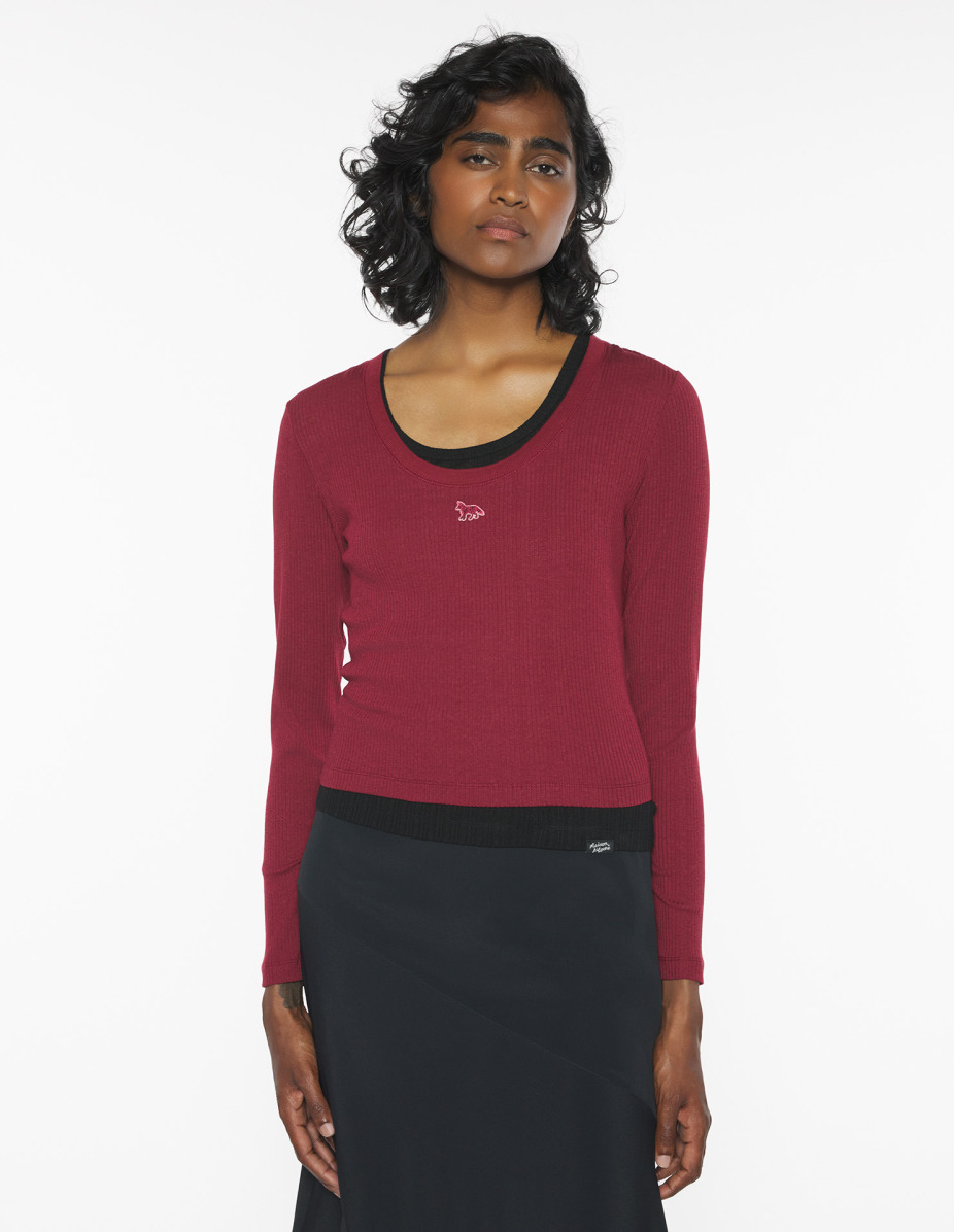 RIBBED BABY FOX LONG SLEEVE TEE-SHIRT - 3