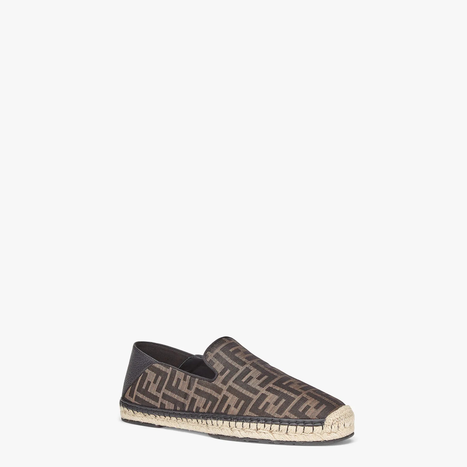 Brown fabric espadrilles - 2