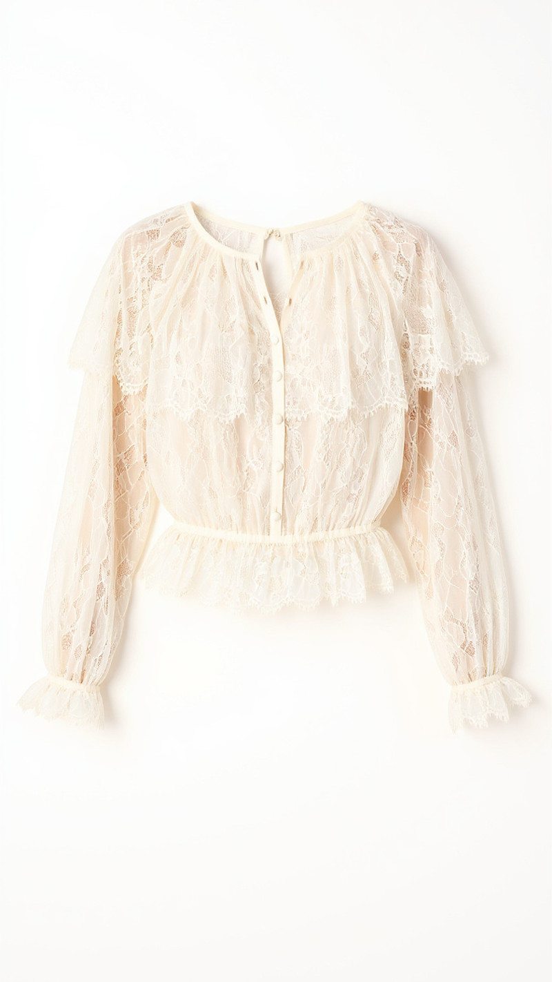 VITORIA LACE BLOUSE MACADAMIA 6