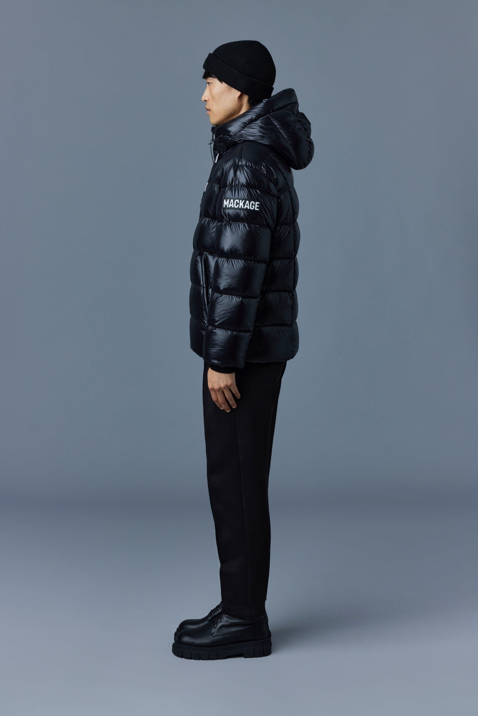VICTOR lustrous light down jacket with hood for men - 3
