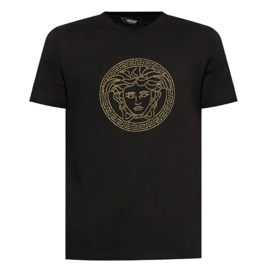 Versace Embellished Medusa T-Shirt - 1