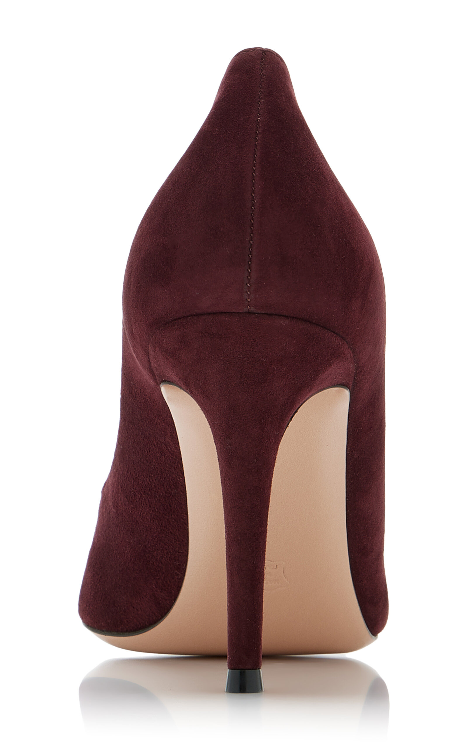 Gianvito Suede Pumps burgundy - 5