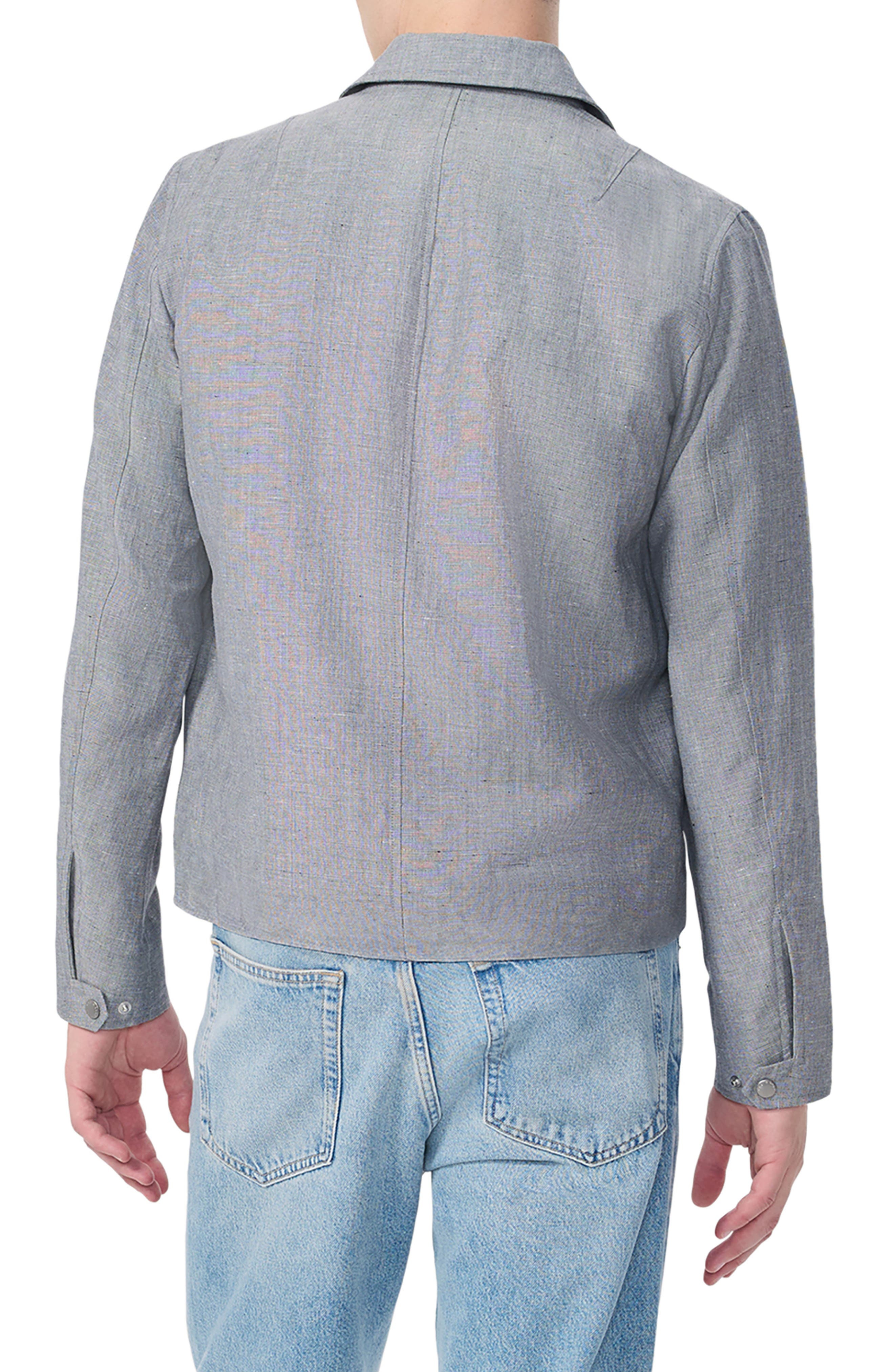 rag & bone Melrose Donegal Wool Blend Zip Jacket in Grey at Nordstrom - 2