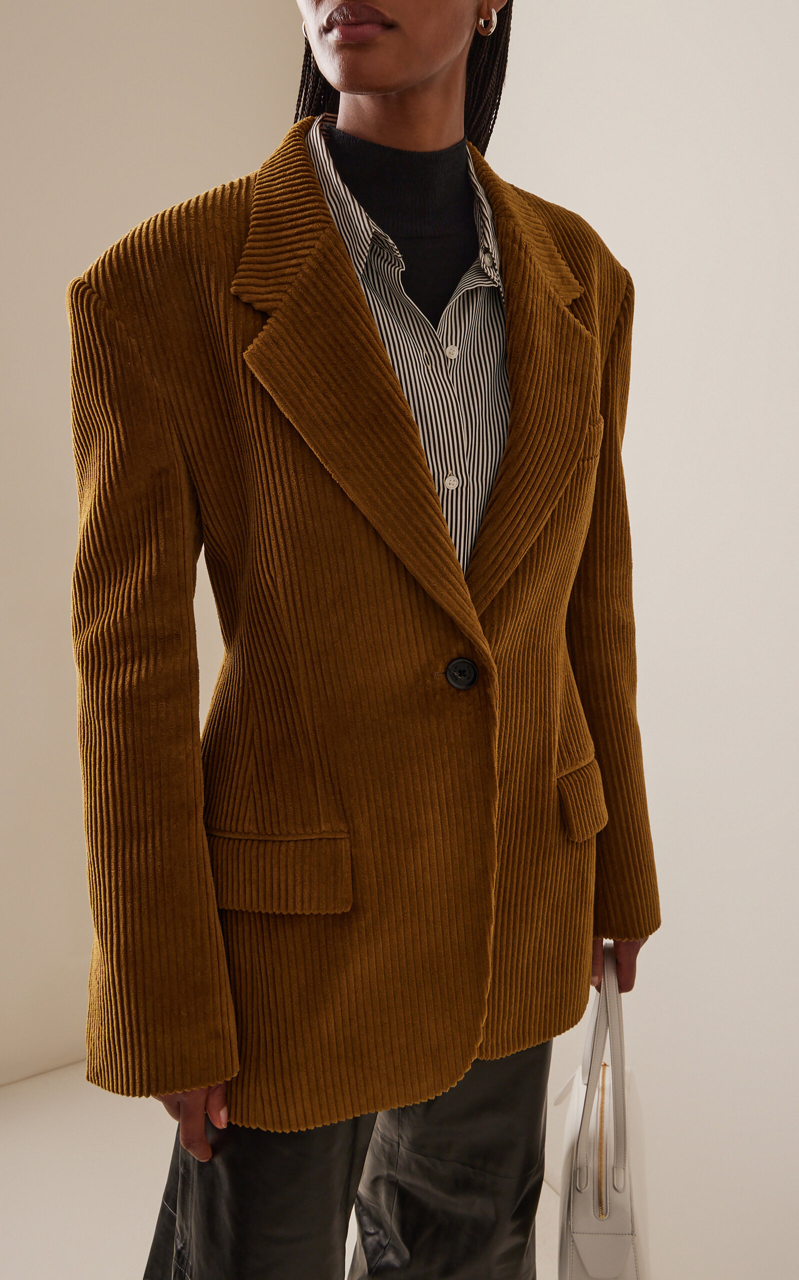 Daria Cotton Corduroy Blazer olive - 2
