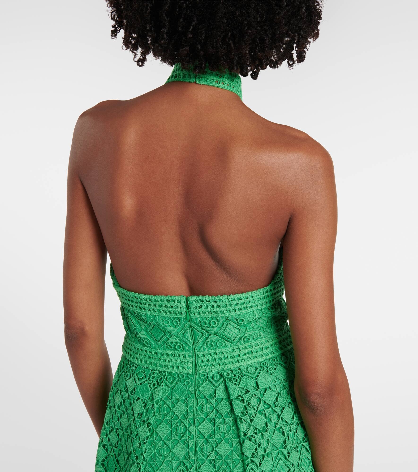 Halterneck midi dress - 6
