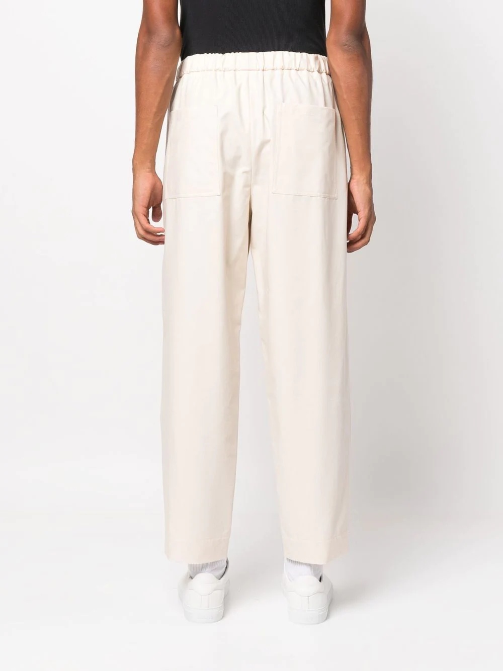 cropped straight-leg trousers - 4