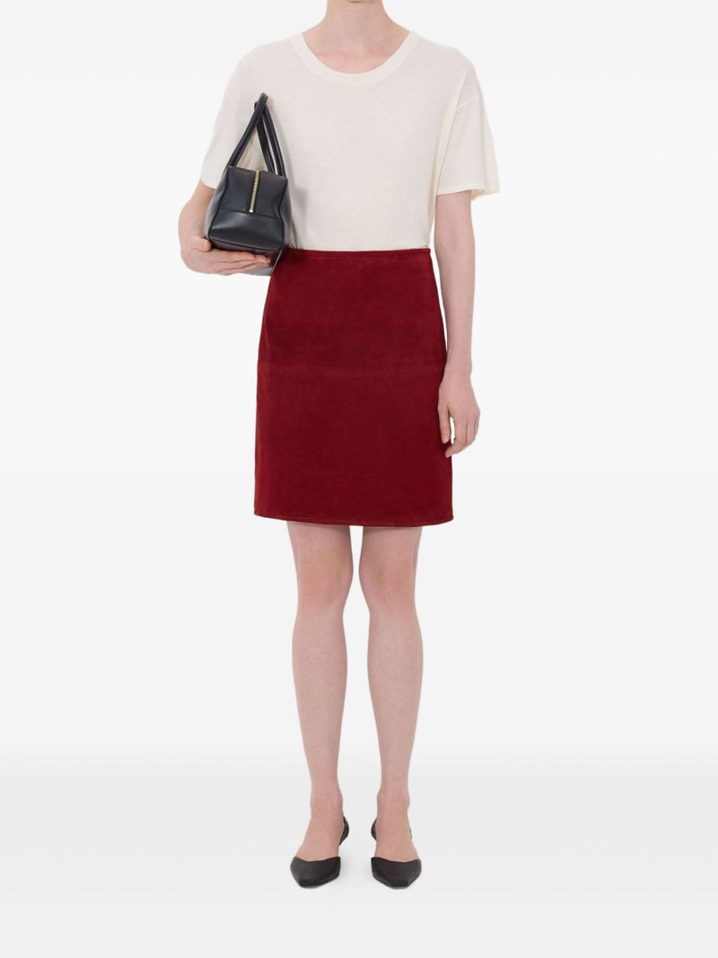 Loulou de Saison Engel vent suede mini skirt outlook