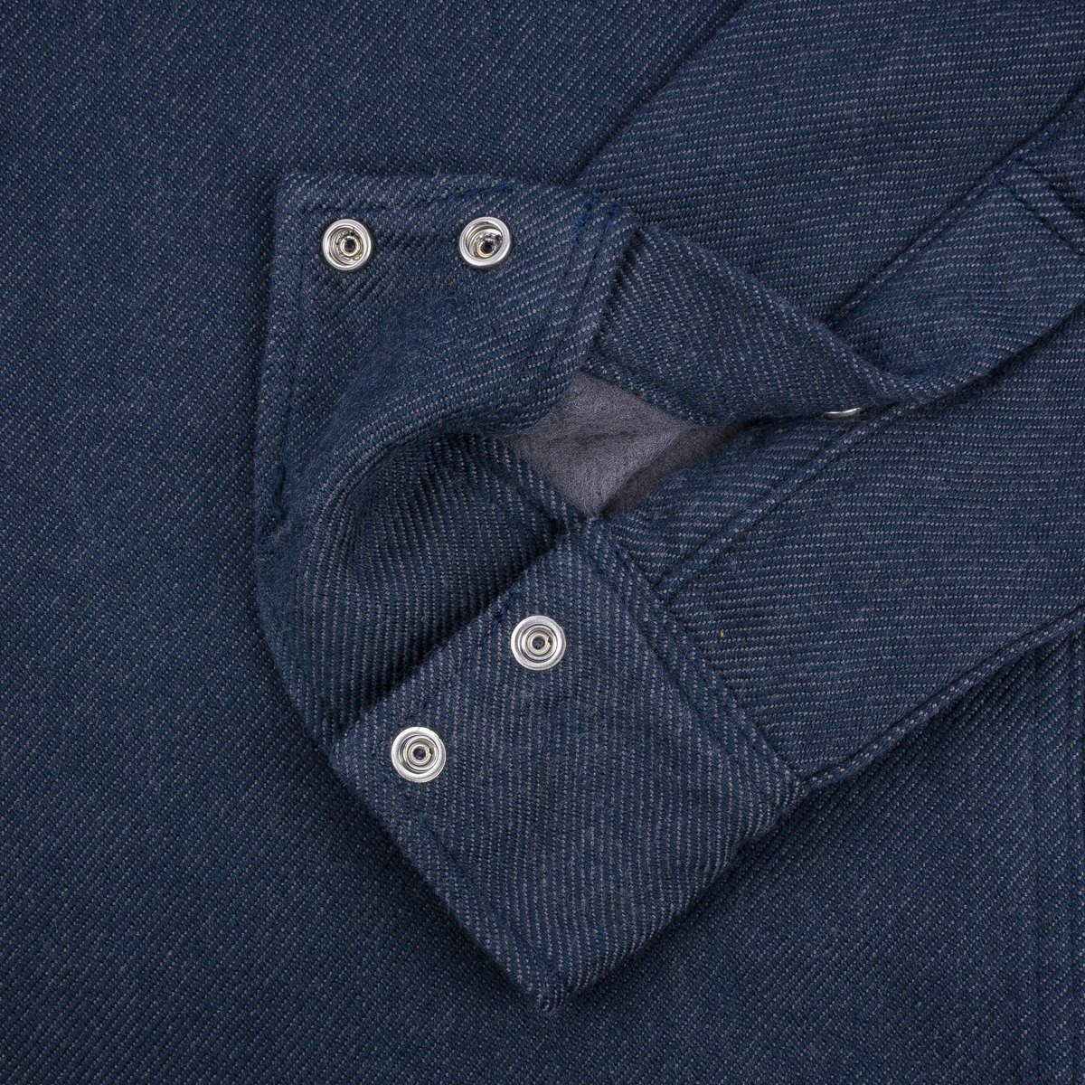 IHSH-BRUND-NAV 12oz Ultra Heavy Flannel Western Shirt - Navy - 10
