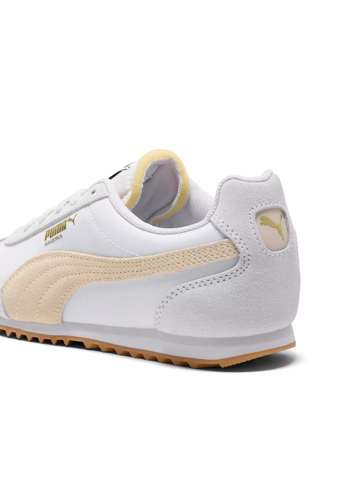 PUMA Arizona Nylon "Silver Mist/Canvas/PUMA Gold" Women's Shoe - 6