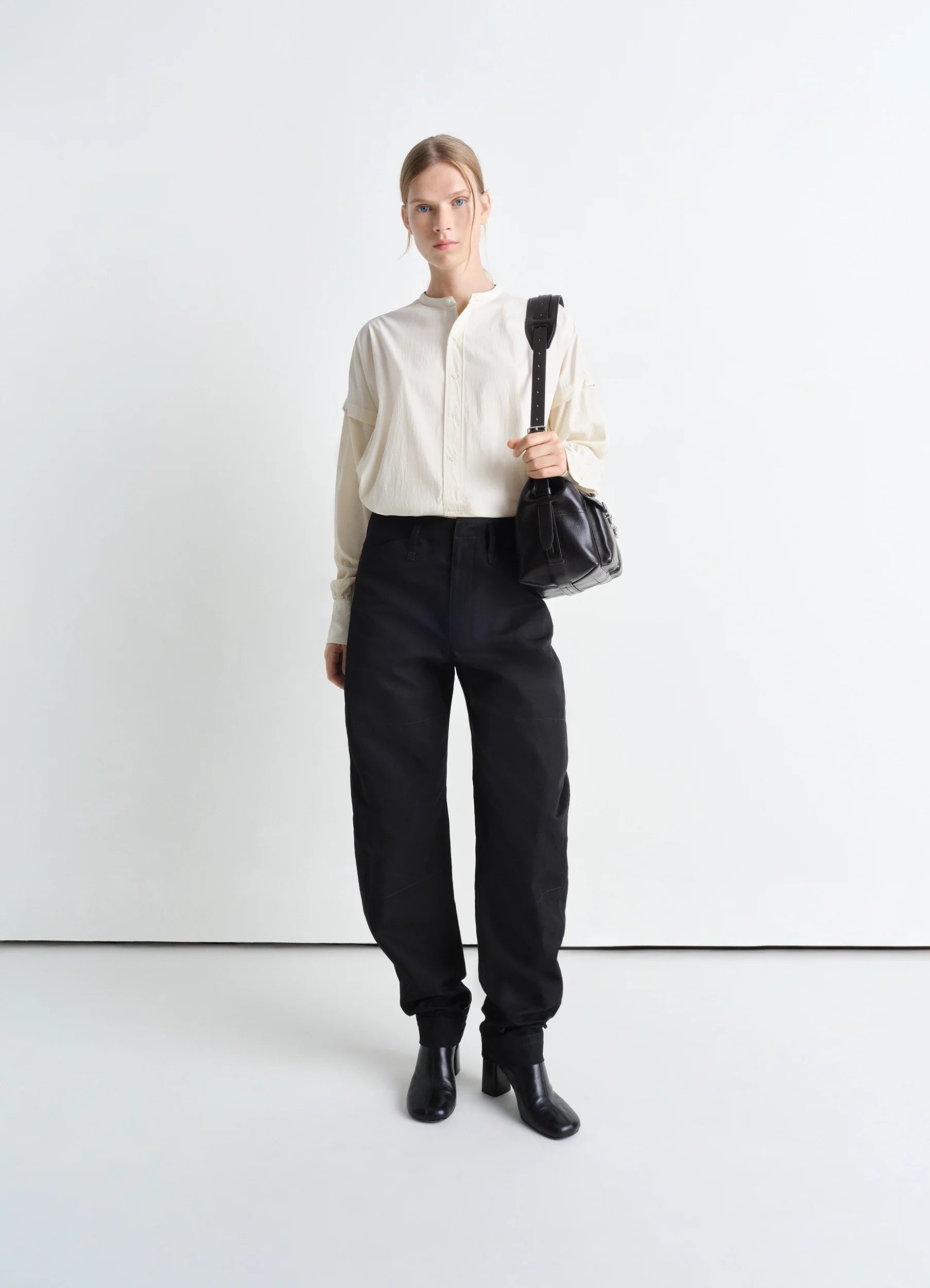 LONG SHIRT WITH HALF PLACKET - 5