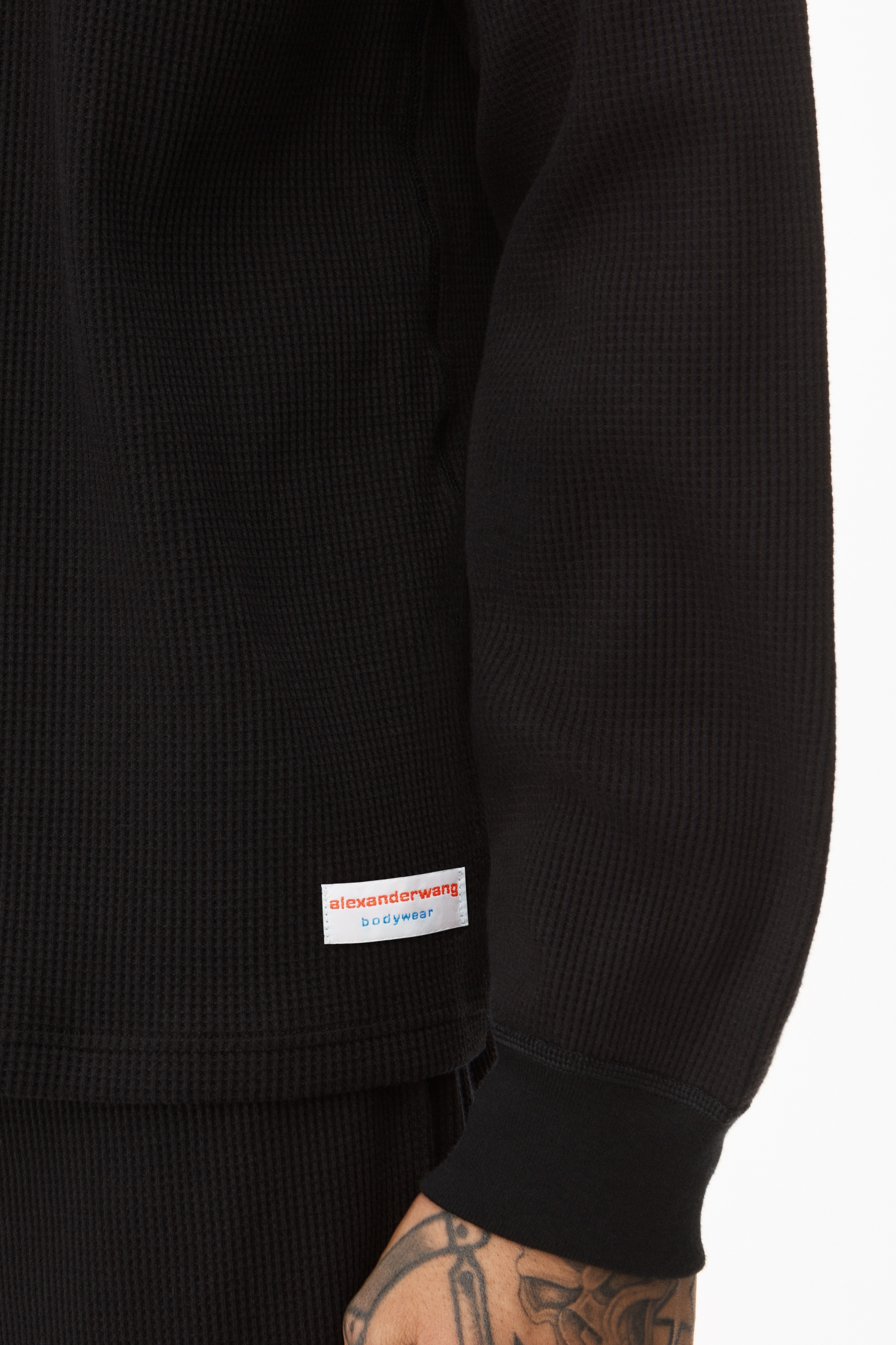 UNISEX LONG SLEEVE IN COTTON WAFFLE THERMAL - 5
