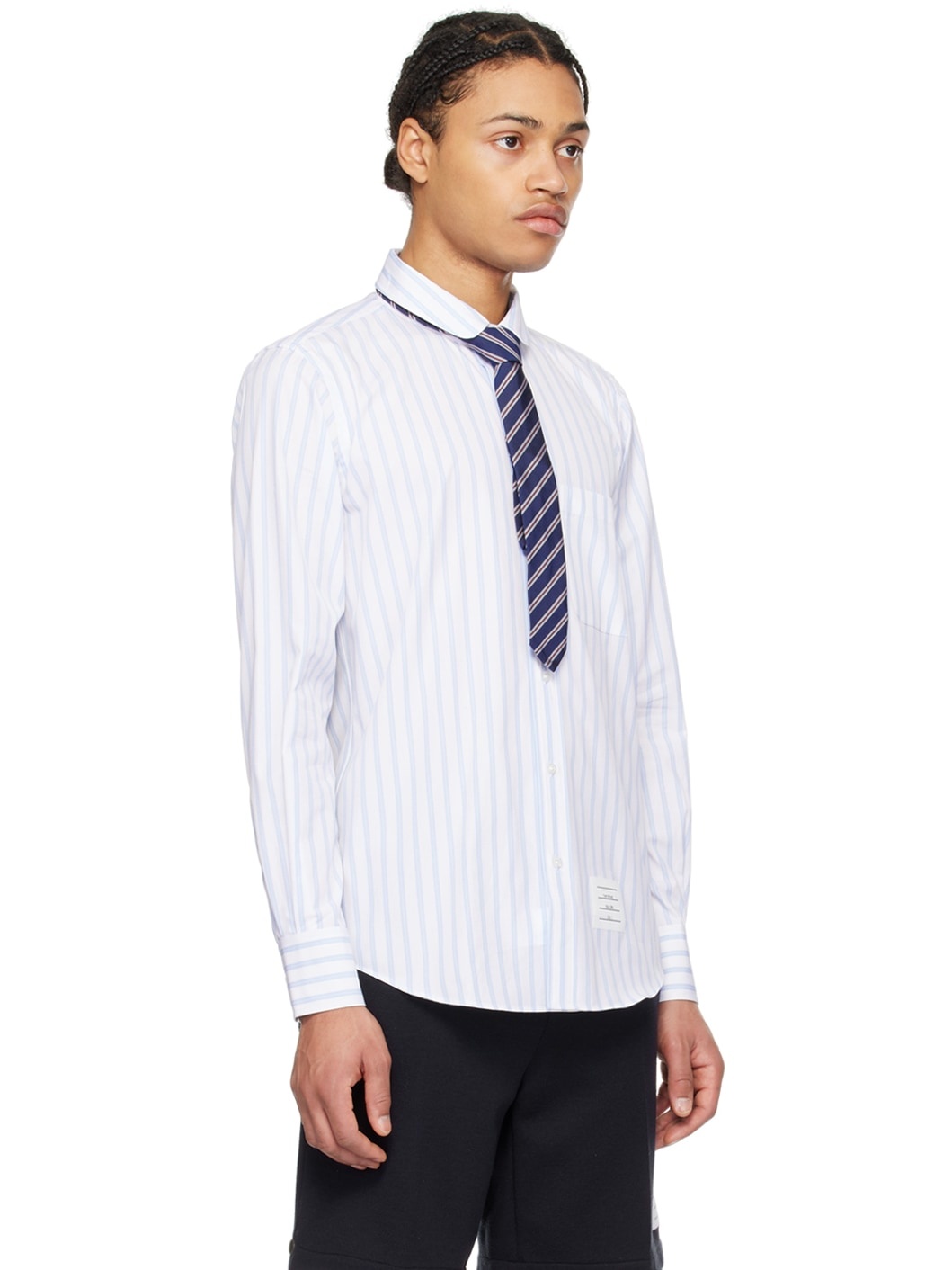 White Striped Shirt - 2