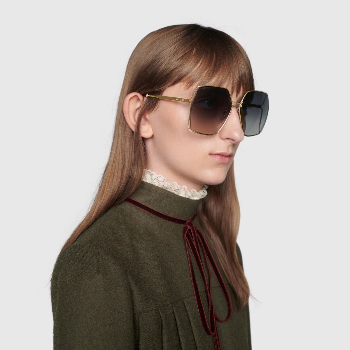 Oversize oval-frame sunglasses - 3