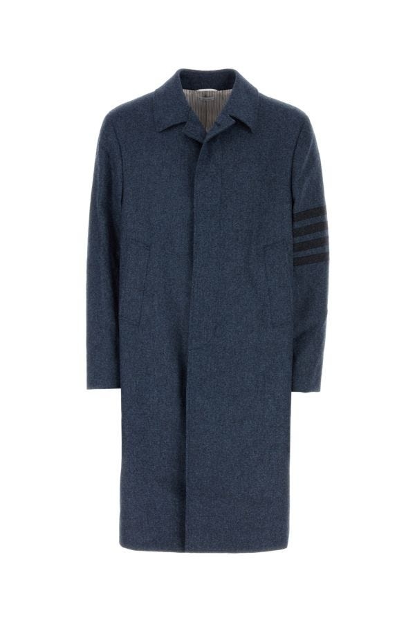 Blue wool coat - 1