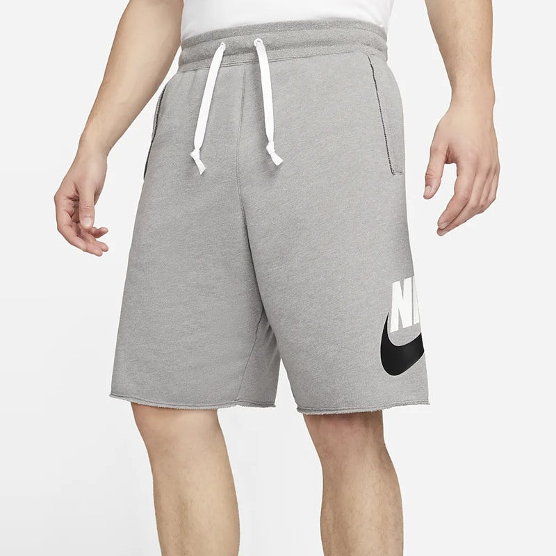 Men's Nike Lacing Breathable Logo Sports Shorts Gray DM6817-029 3