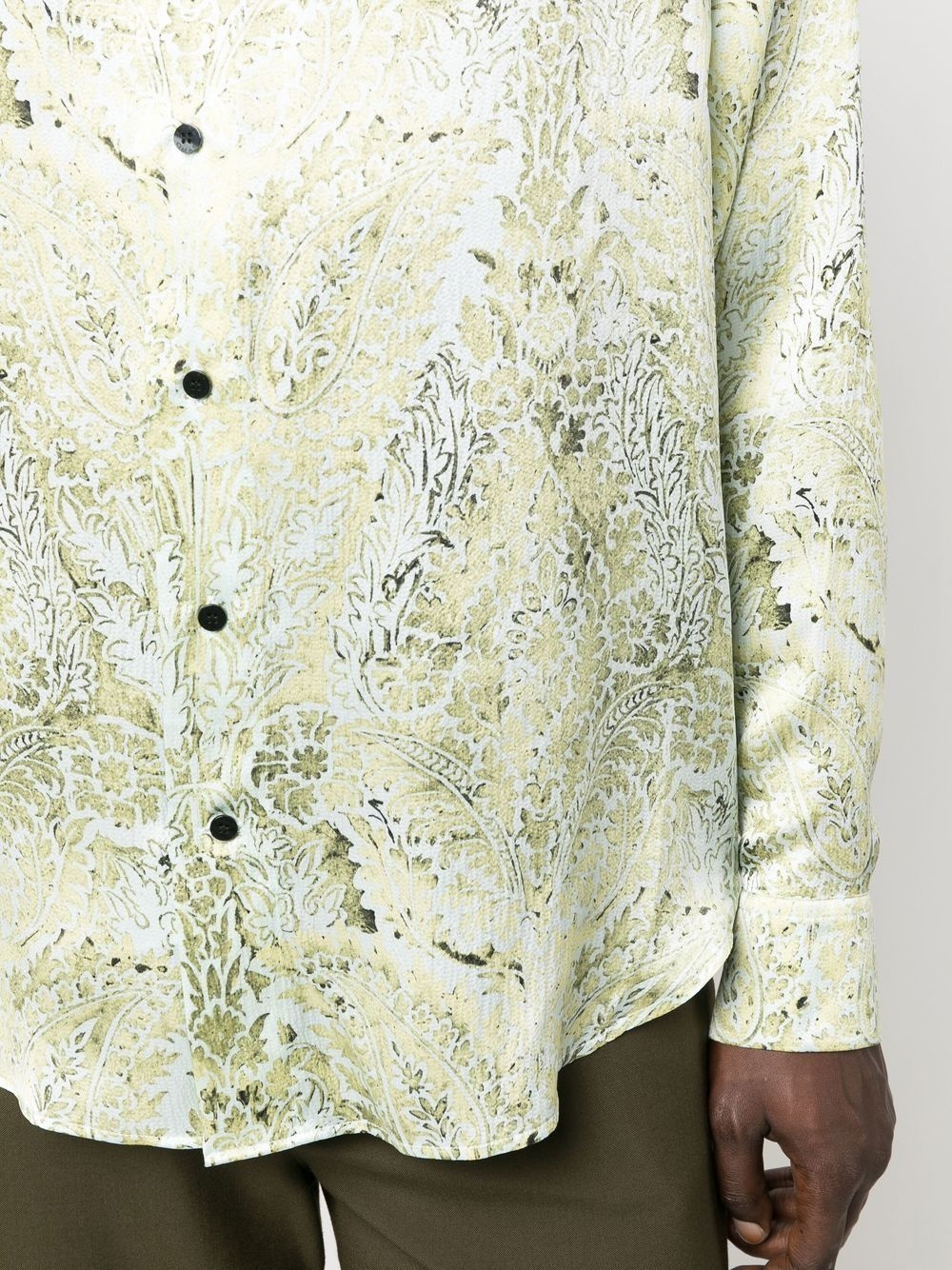 floral silk shirt - 5