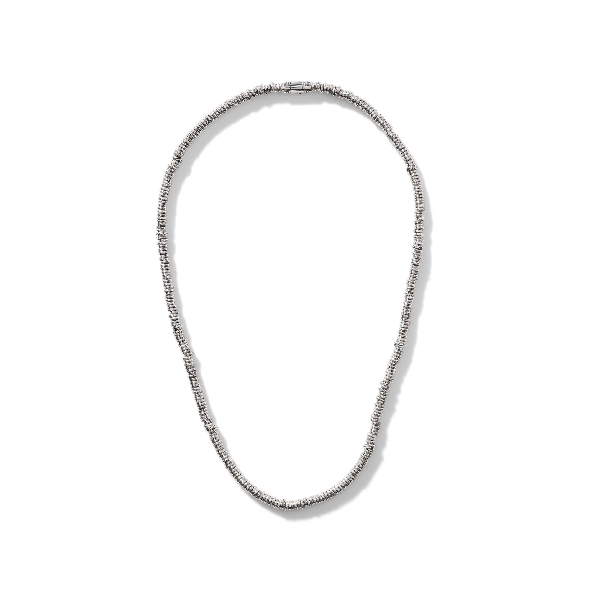 Heishi Necklace, Sterling Silver - 1