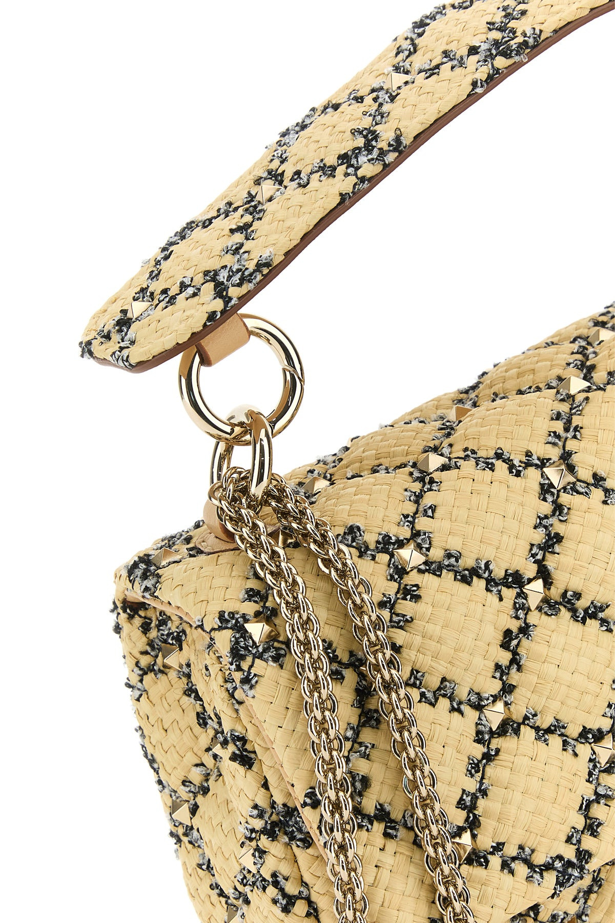 Raffia Rockstud handbag - 4