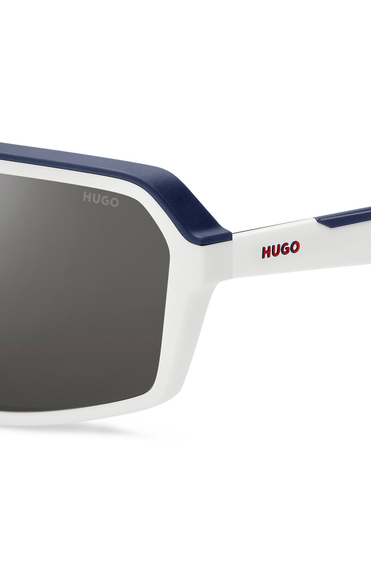 MASK-STYLE SUNGLASSES WITH GRAY SHADED LENSES - 2