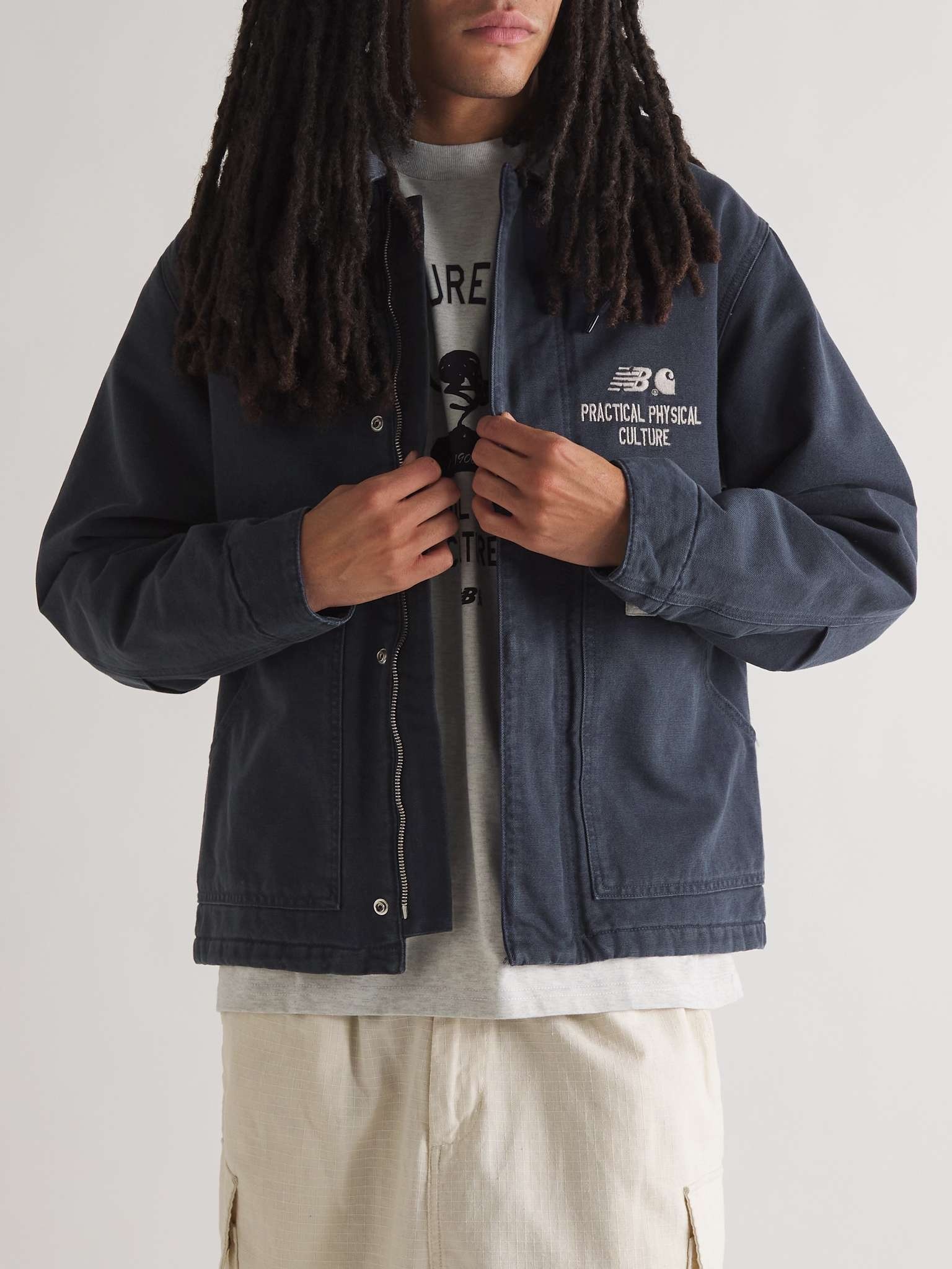 + New Balance Sculpture Centre Cotton-Canvas Jacket - 4