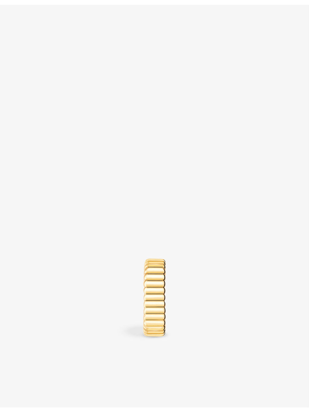 Quatre Grosgrain 18ct yellow-gold single clip-on earring - 1