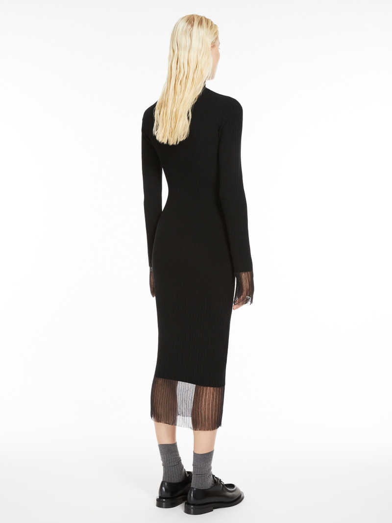 ALIBI Mock polo-neck knit dress 4